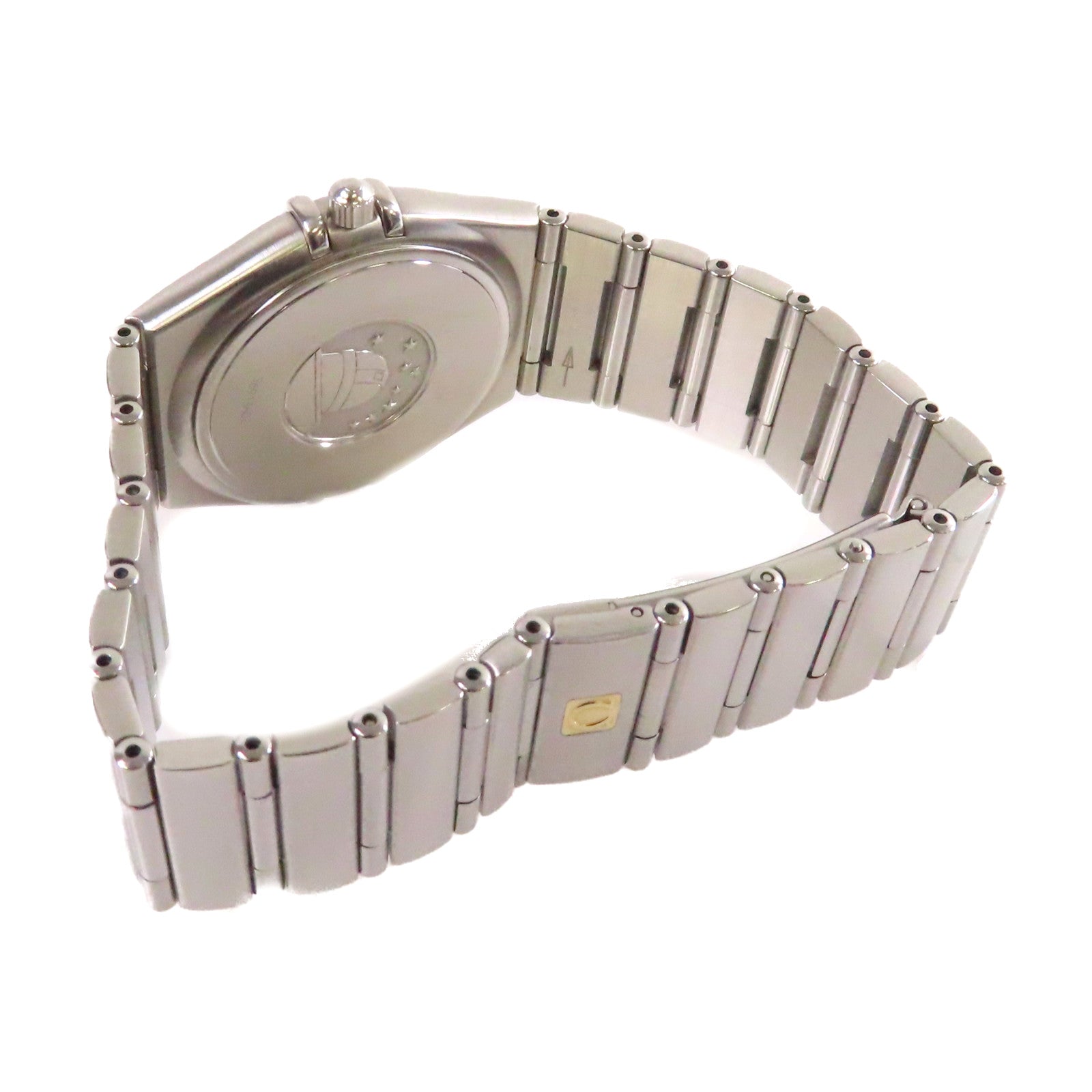 OMEGA Constellation Watch不鏽鋼石英機芯手錶碳灰色/銀色