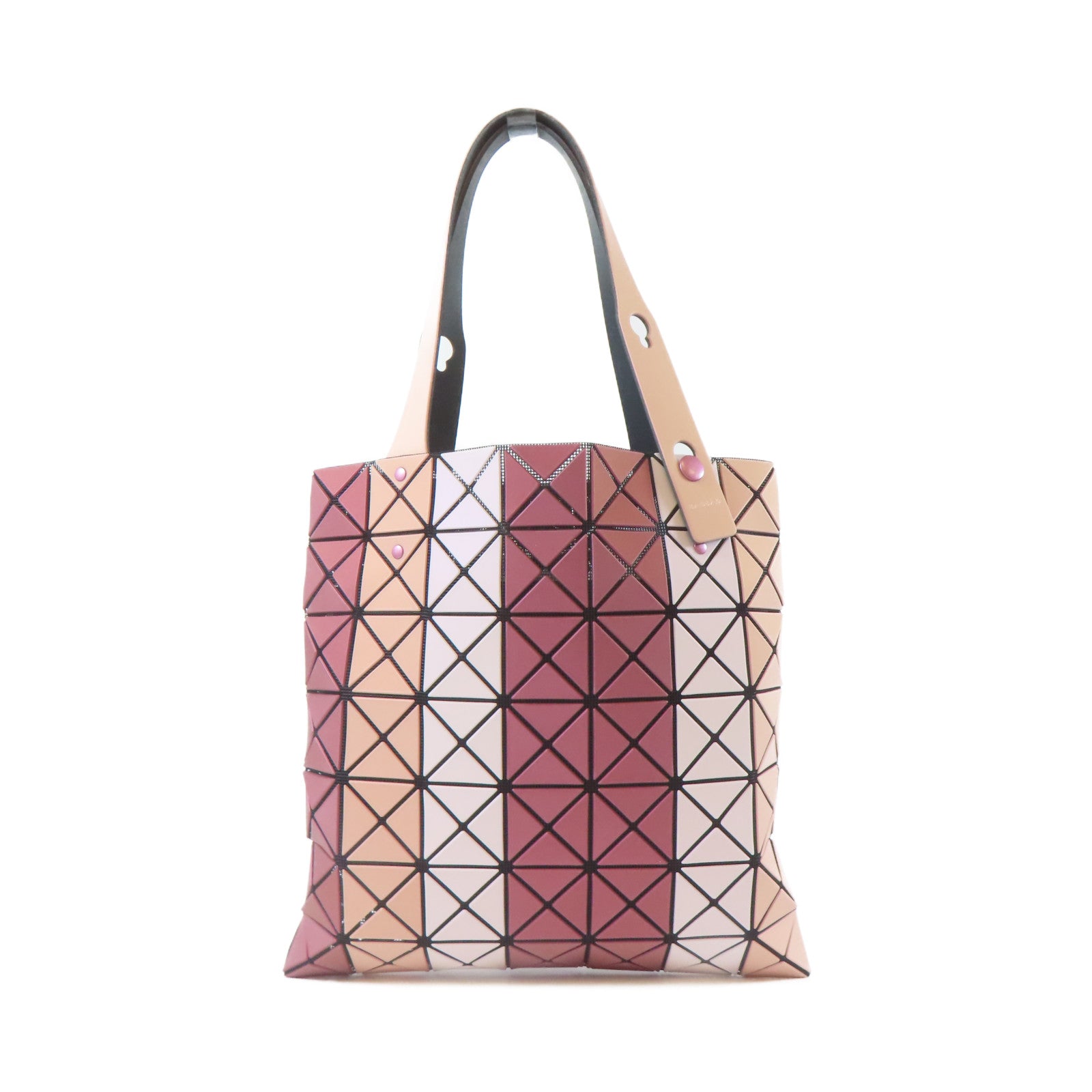 ISSEY MIYAKE PVC Issey Miyake Bao Bao黑扣肩背袋桃色/粉紅色
