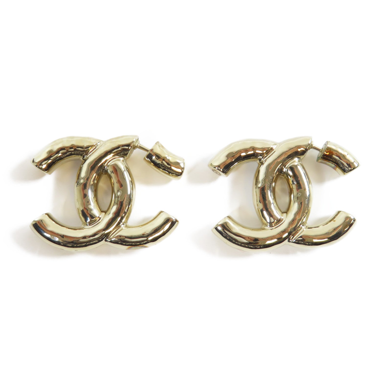 CHANEL 金屬Earrings耳環金色