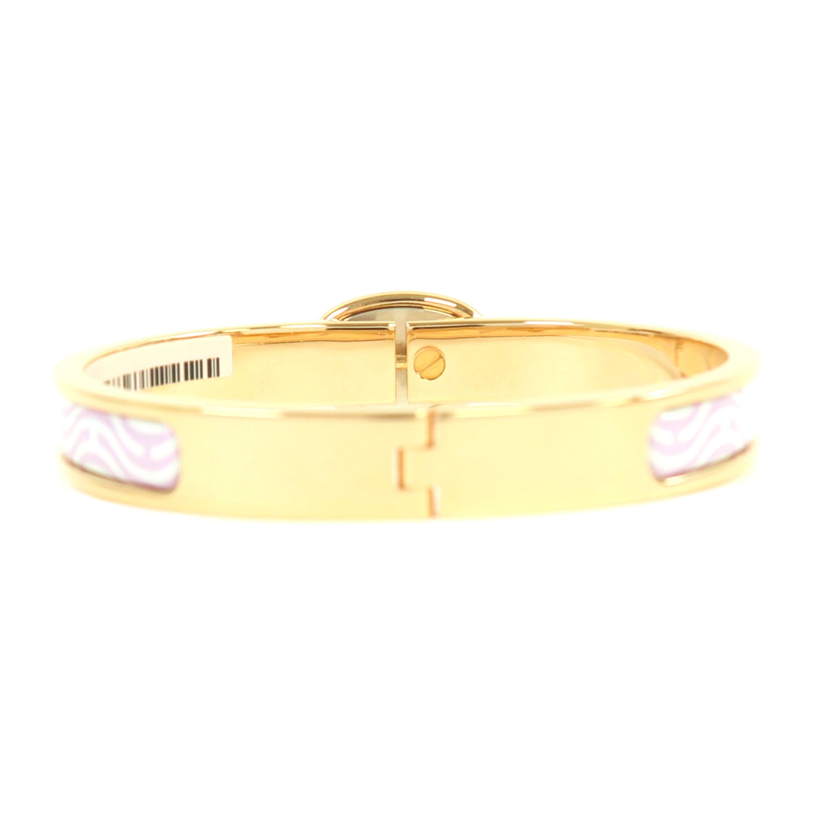 HERMES 金屬Mini Clic Chaine D'Ancre手鐲玫瑰金色