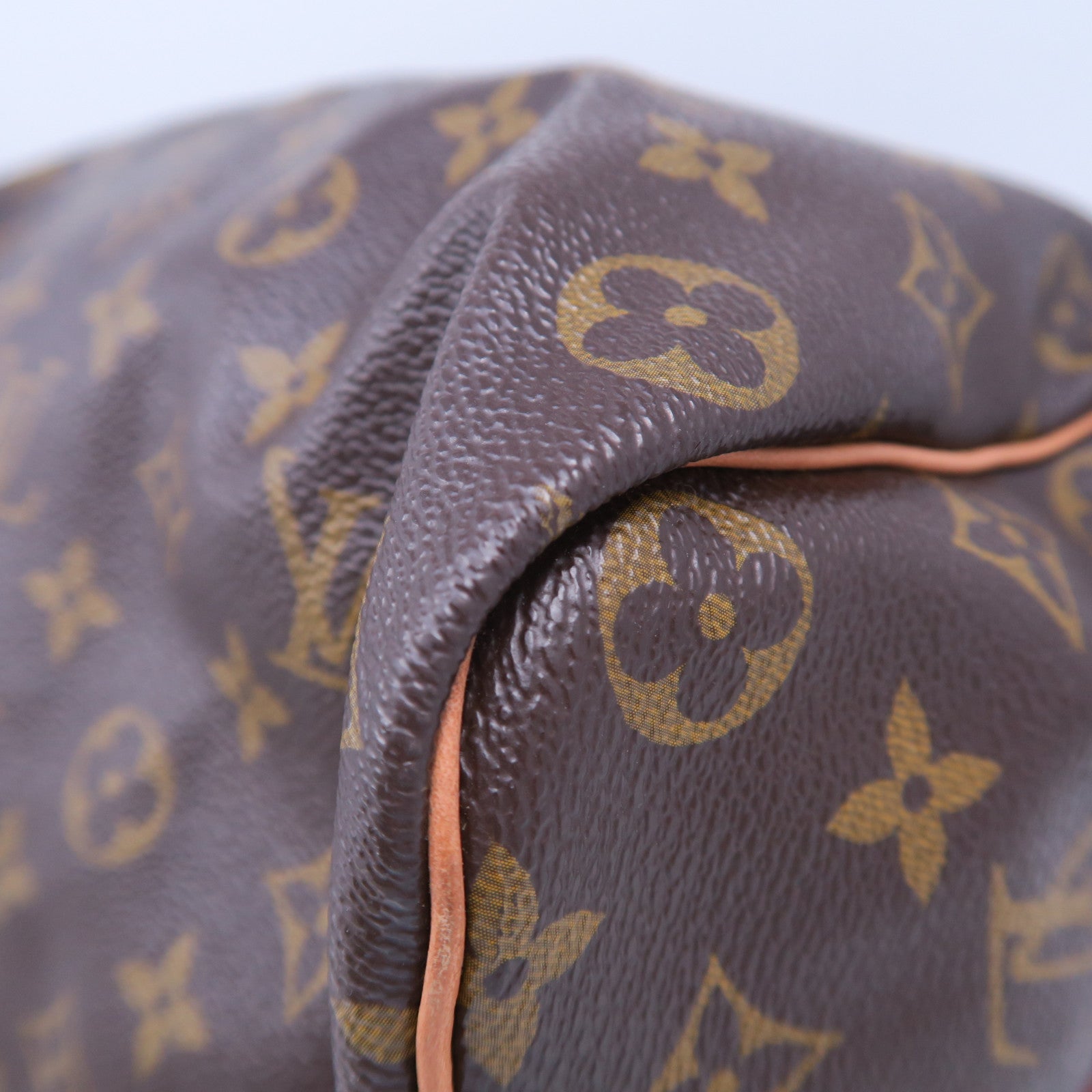 LOUIS VUITTON Monogram Speedy Bandouliere 35金扣手挽肩背兩用袋啡色