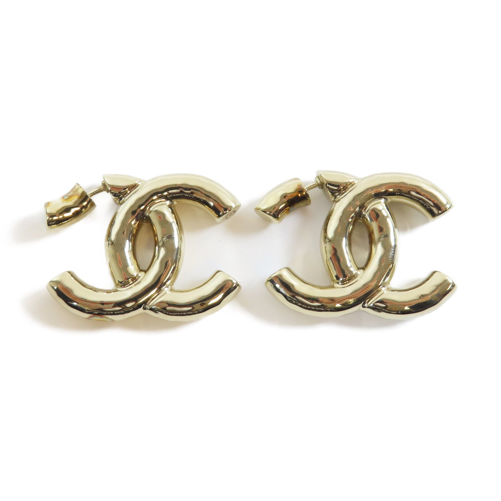 CHANEL 金屬Earrings耳環金色