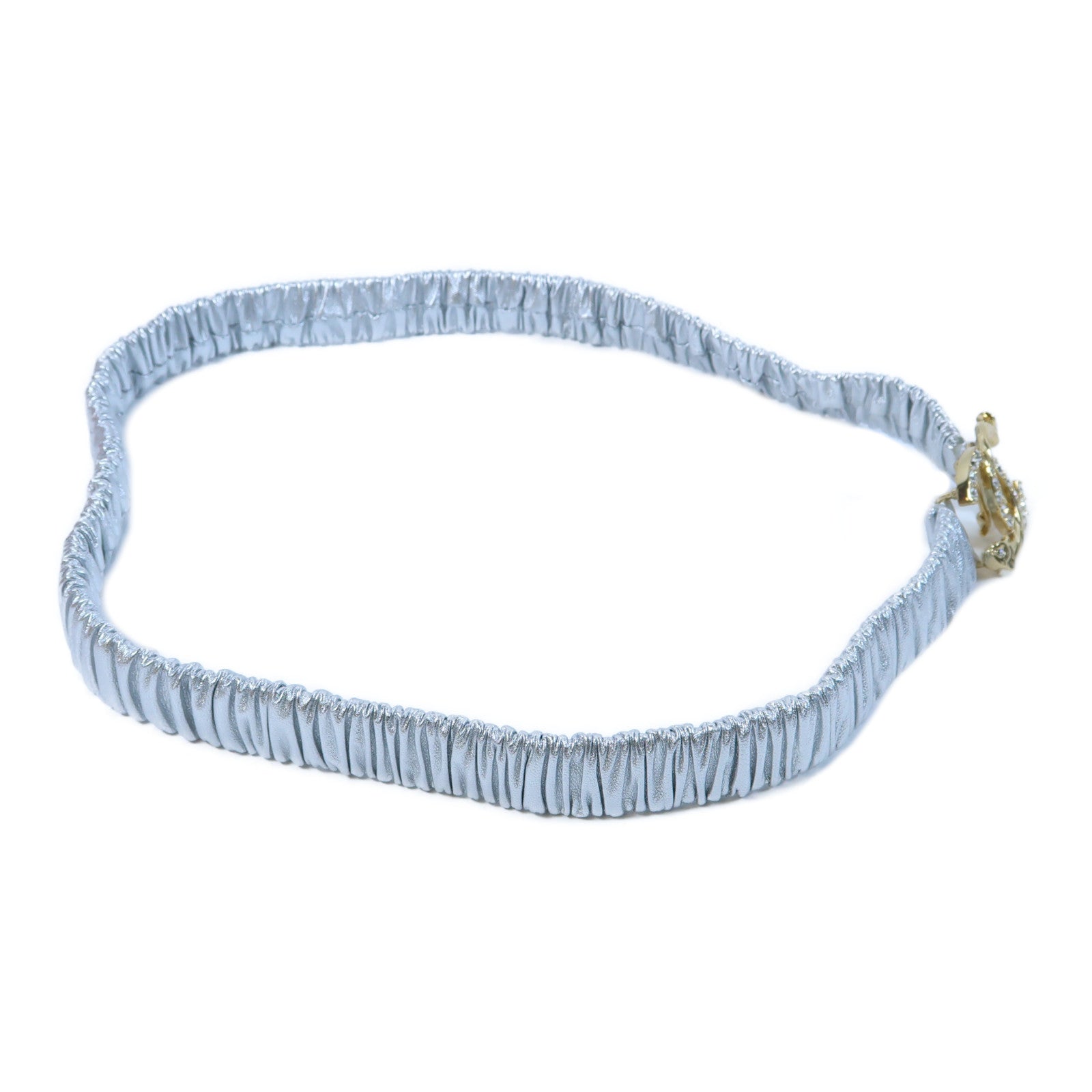 CHANEL 羊皮皮革Belt金扣皮帶