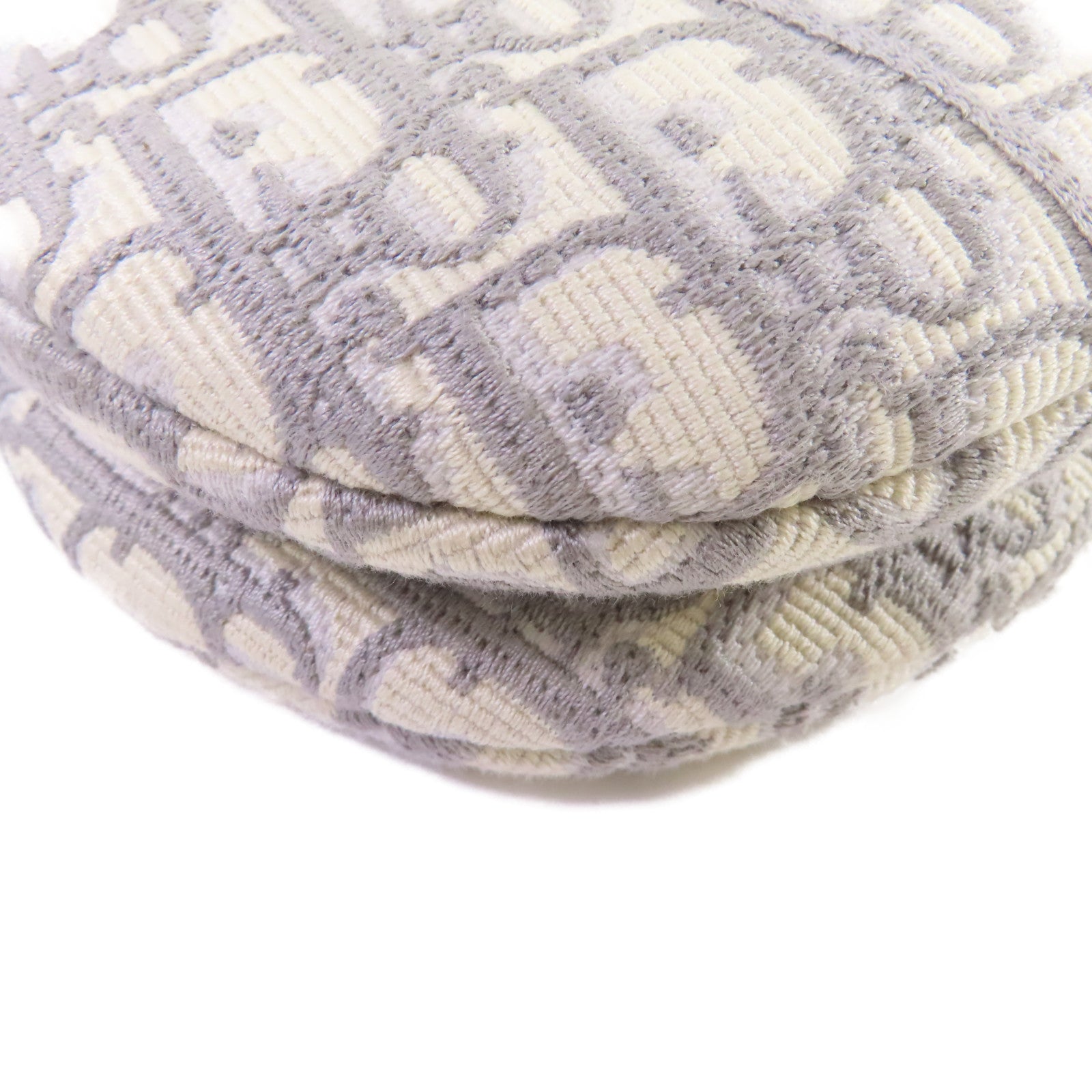 Dior Oblique Jacquard帆布Saddle Shoulder Bag金扣肩背袋灰色