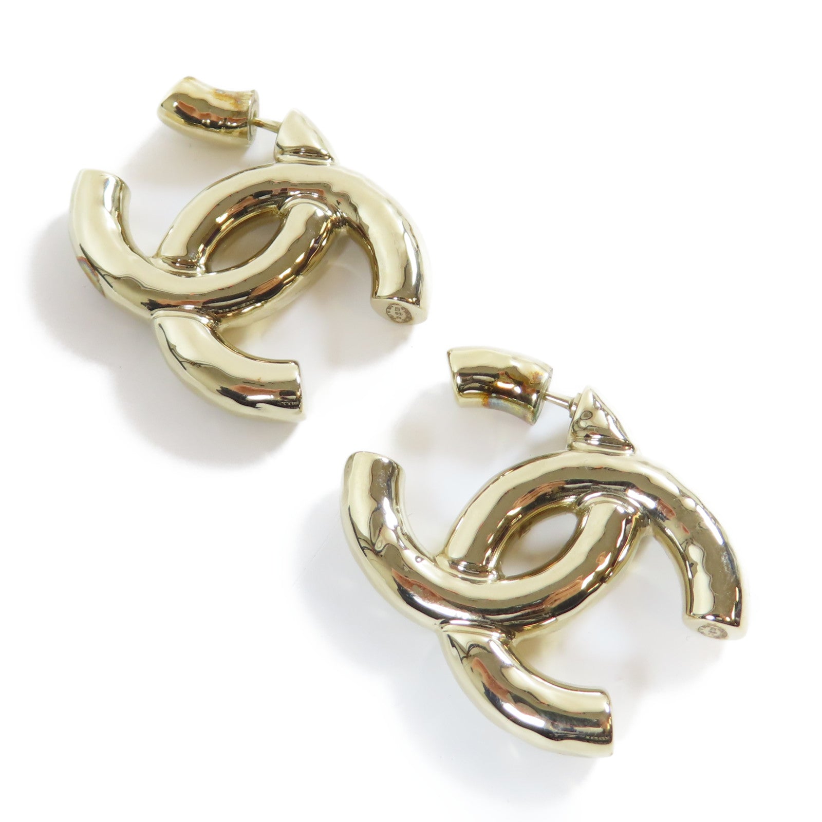 CHANEL 金屬Earrings耳環金色