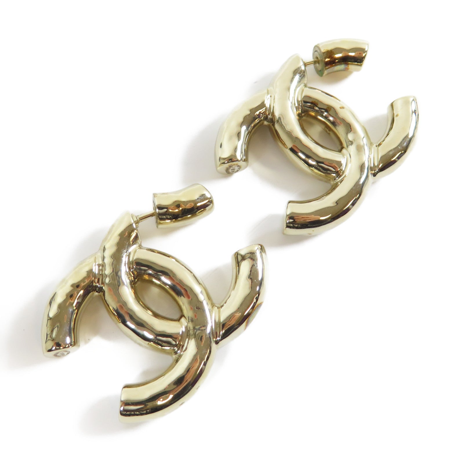 CHANEL 金屬Earrings耳環金色