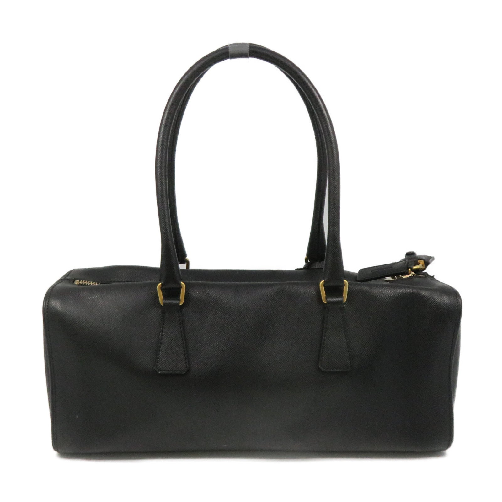 PRADA Saffiano Leather Shoulder Bag Black