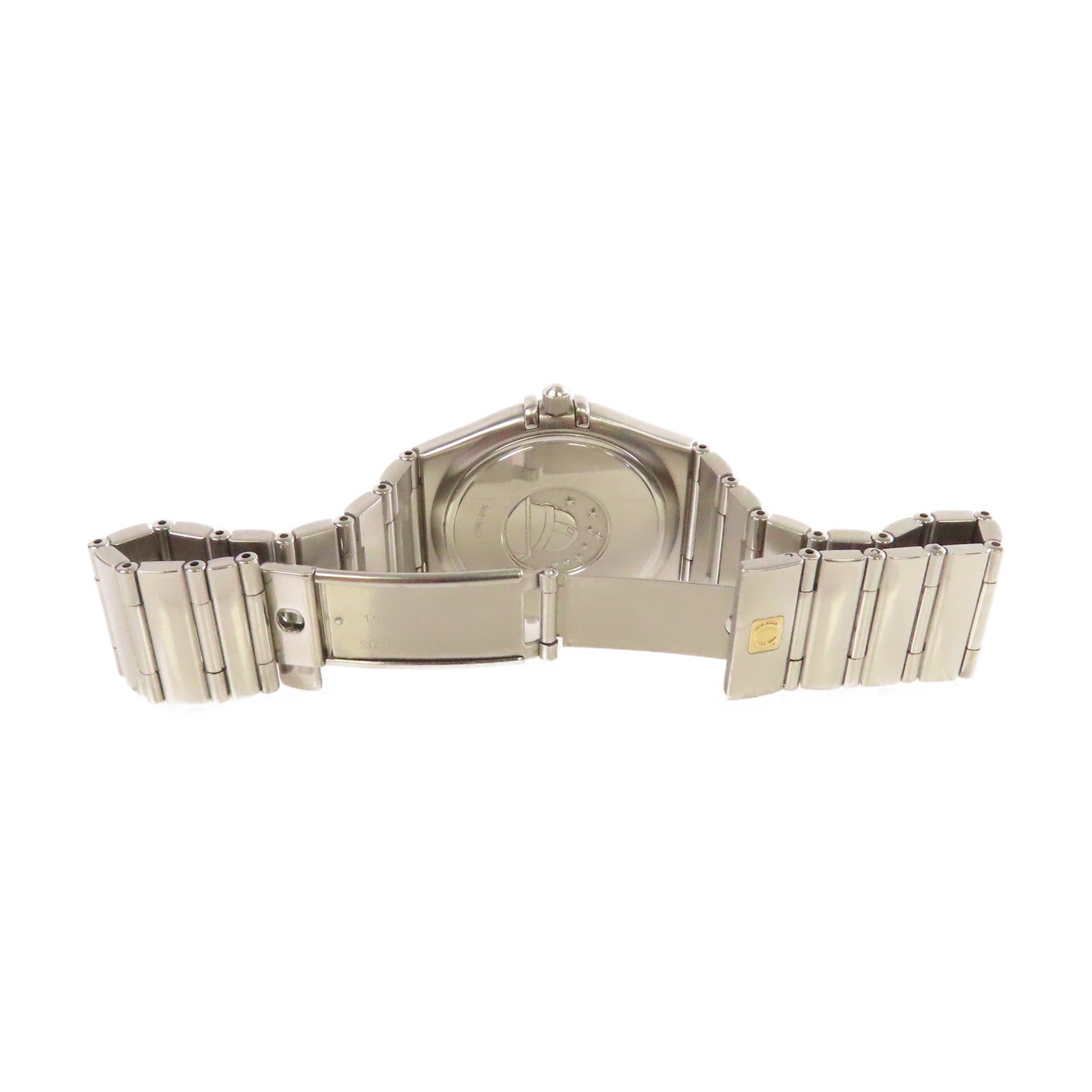 OMEGA Constellation Watch不鏽鋼石英機芯手錶碳灰色/銀色