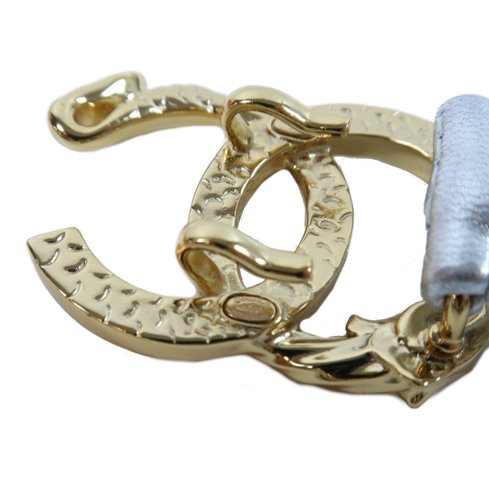 CHANEL 羊皮皮革Belt金扣皮帶