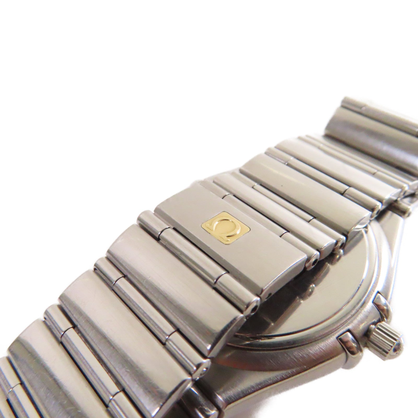 OMEGA Constellation Watch不鏽鋼石英機芯手錶碳灰色/銀色