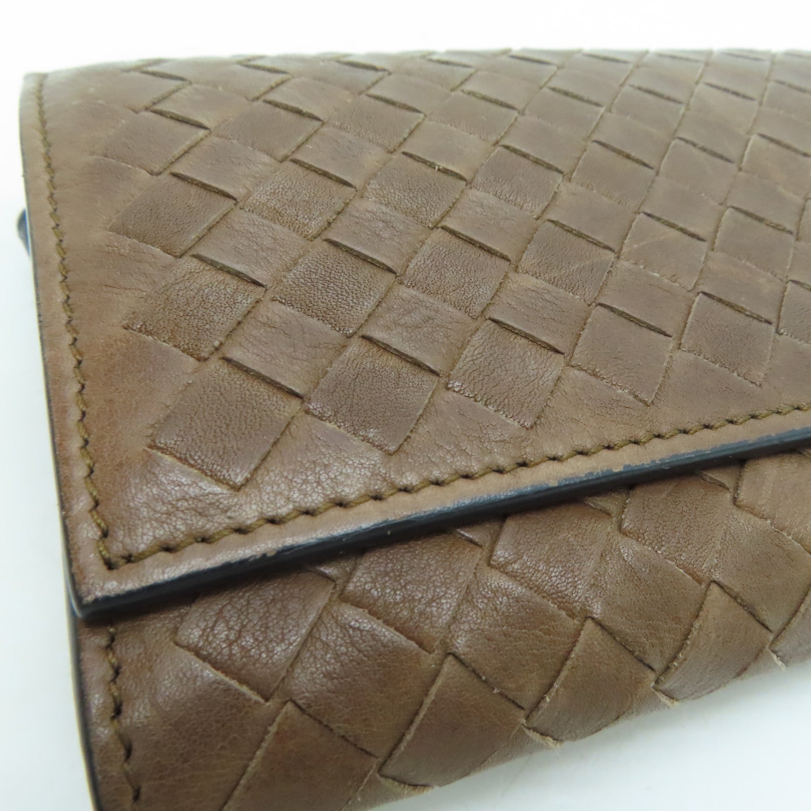 BOTTEGA VENETA 织纹皮革Long Wallet长钱包啡色