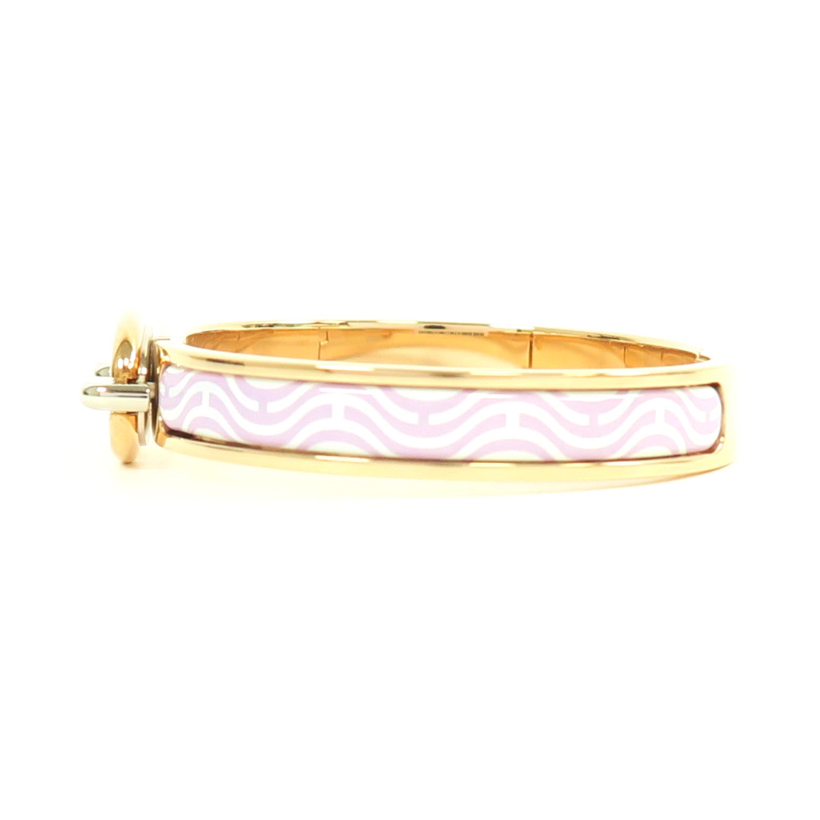 HERMES 金屬Mini Clic Chaine D'Ancre手鐲玫瑰金色