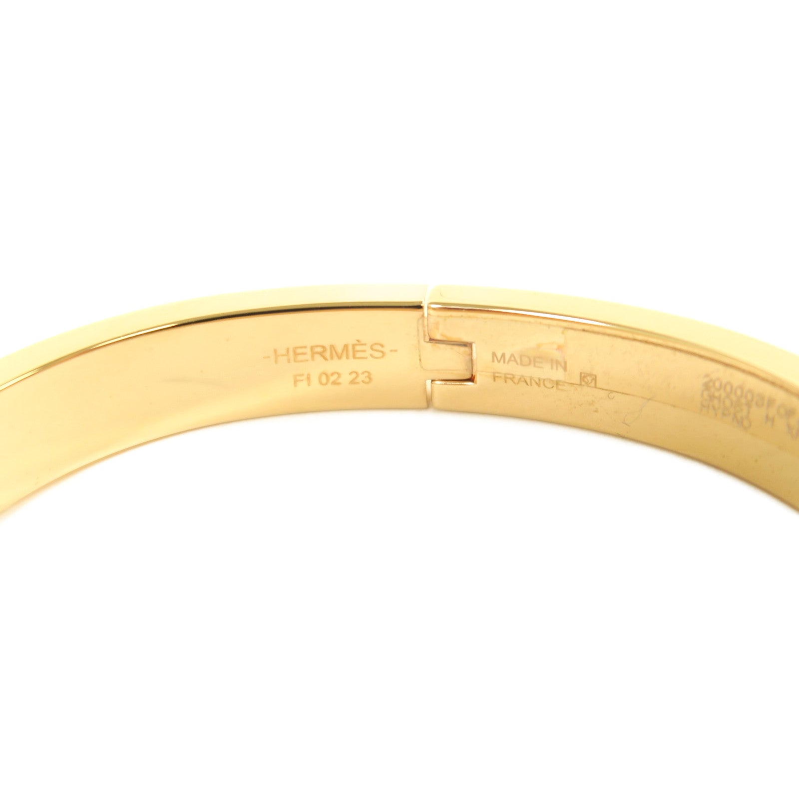 HERMES 金屬Mini Clic Chaine D'Ancre手鐲玫瑰金色