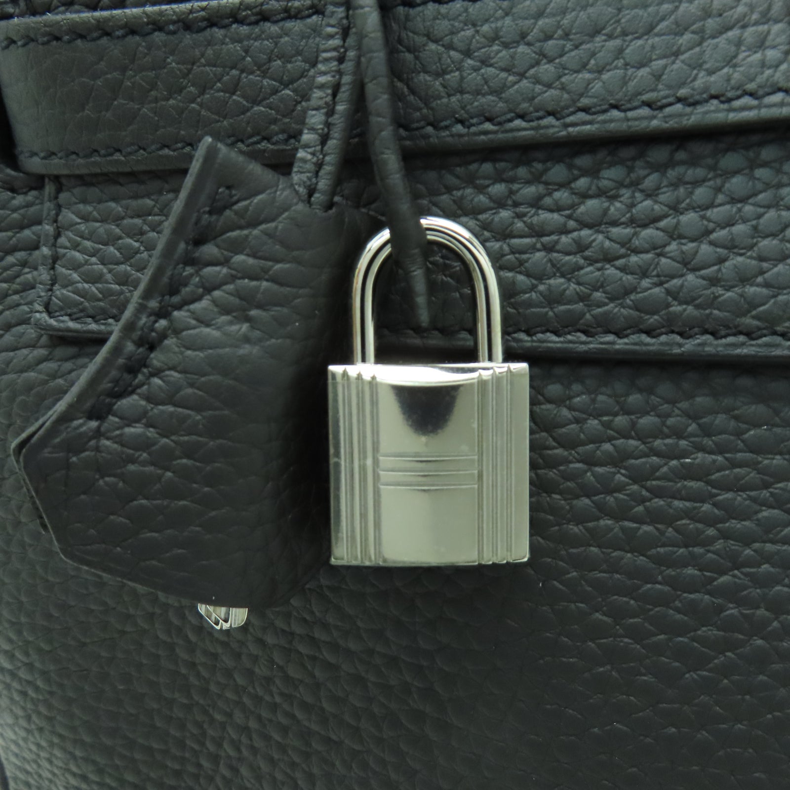HERMES Clemence皮革Kelly 32銀扣手挽肩背兩用袋深鉛筆灰色