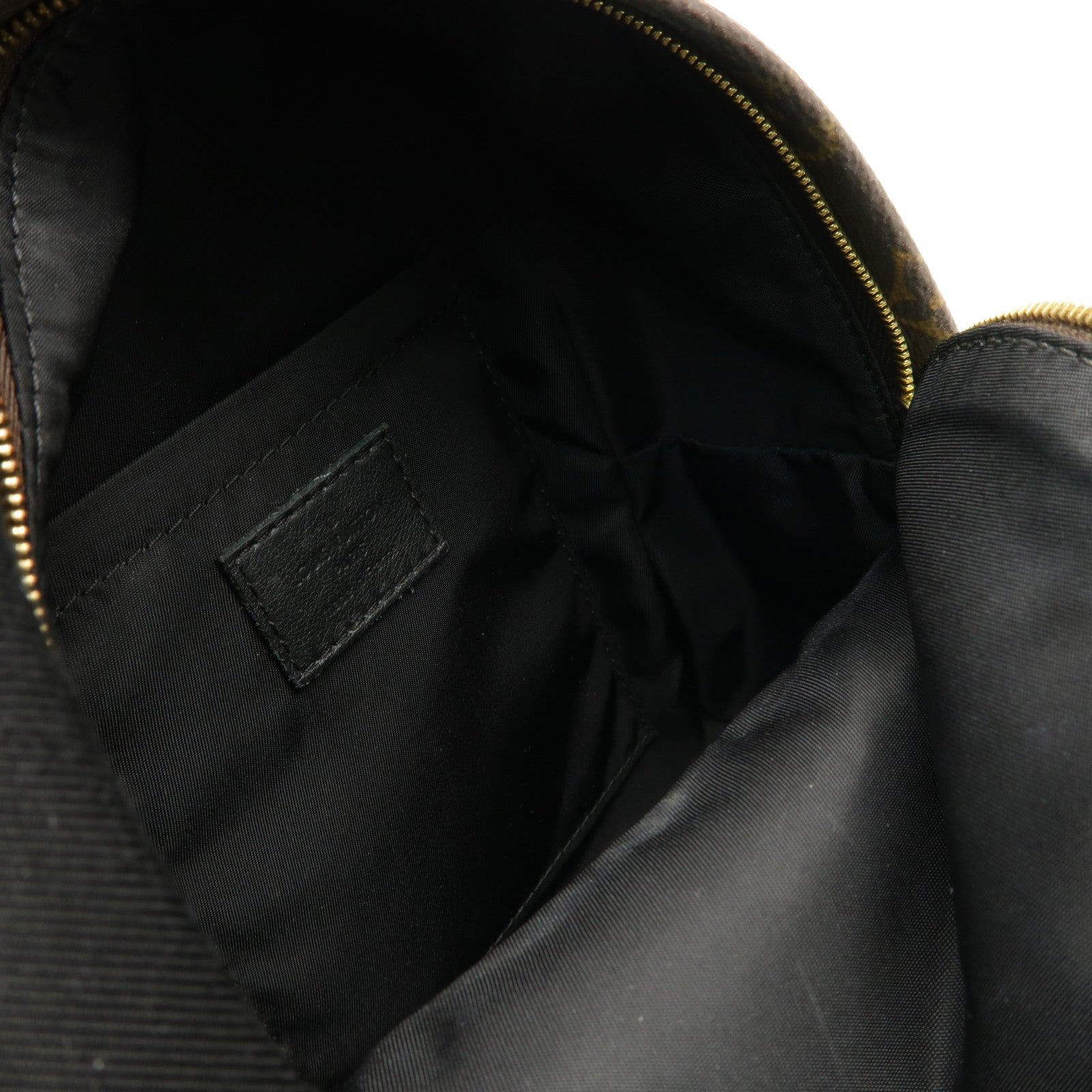 LOUIS VUITTON Monogram Macassar Palm Springs Backpack Mini金扣背包棕色黒色