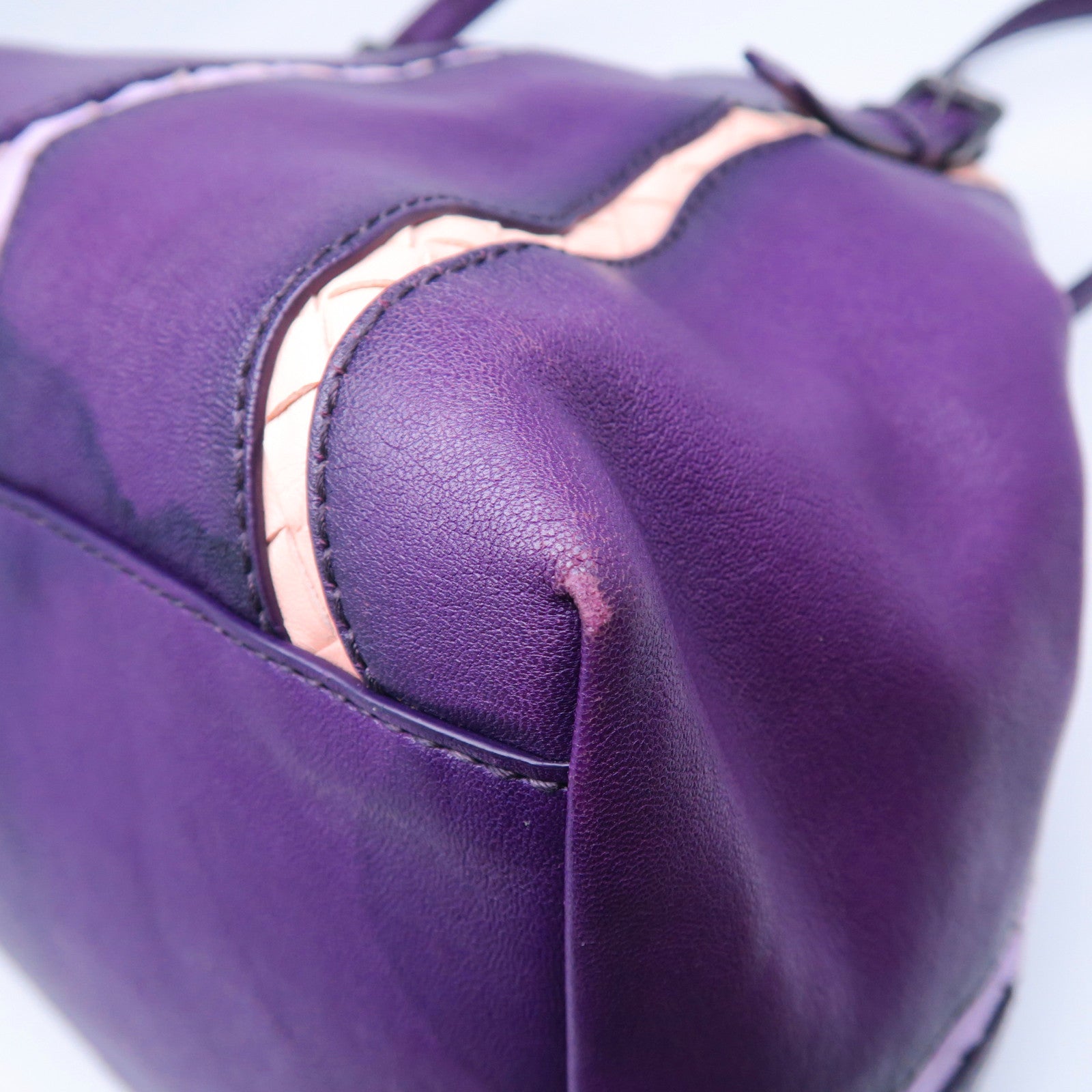 BOTTEGA VENETA 牛皮皮革Shoulder Bag肩背袋紫色