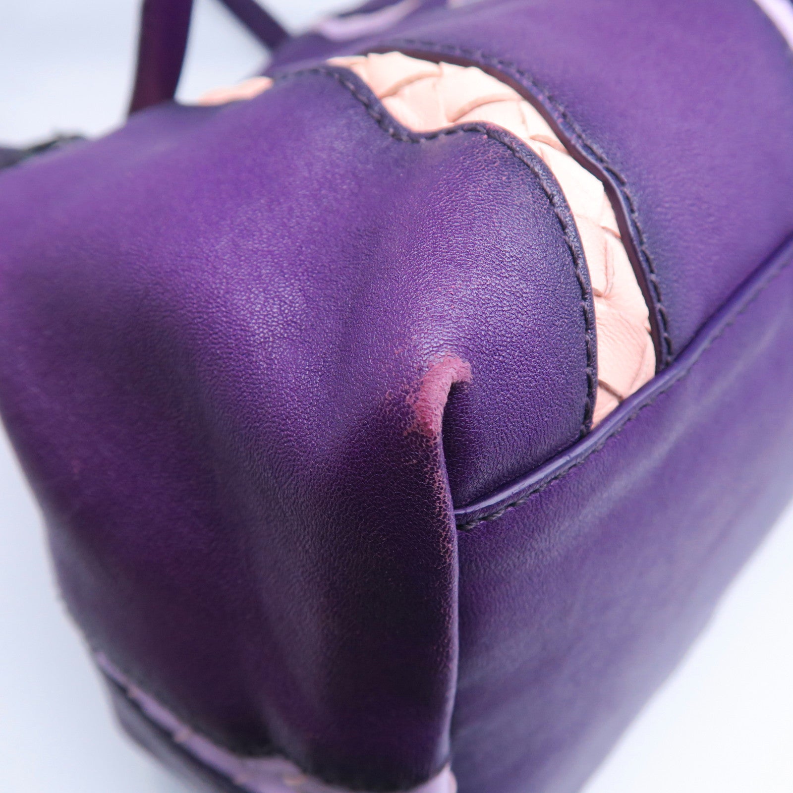 BOTTEGA VENETA 牛皮皮革Shoulder Bag肩背袋紫色