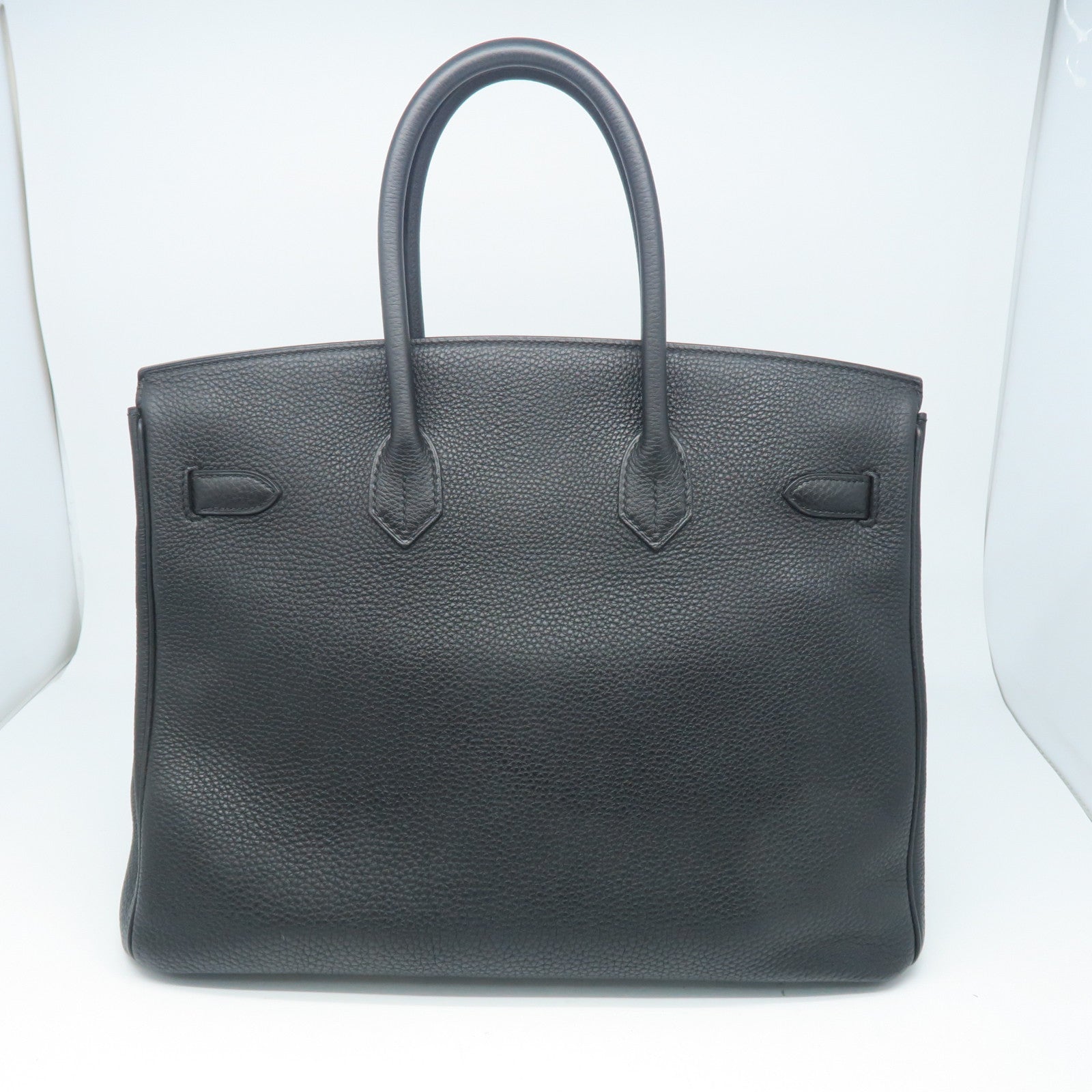 HERMES Taurillon Clemence皮革Birkin 35金扣手挽袋黑色