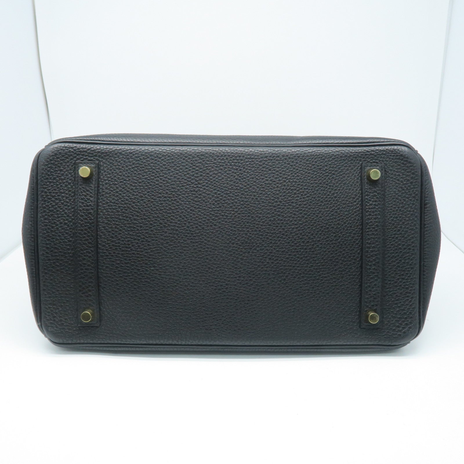 HERMES Taurillon Clemence皮革Birkin 35金扣手挽袋黑色
