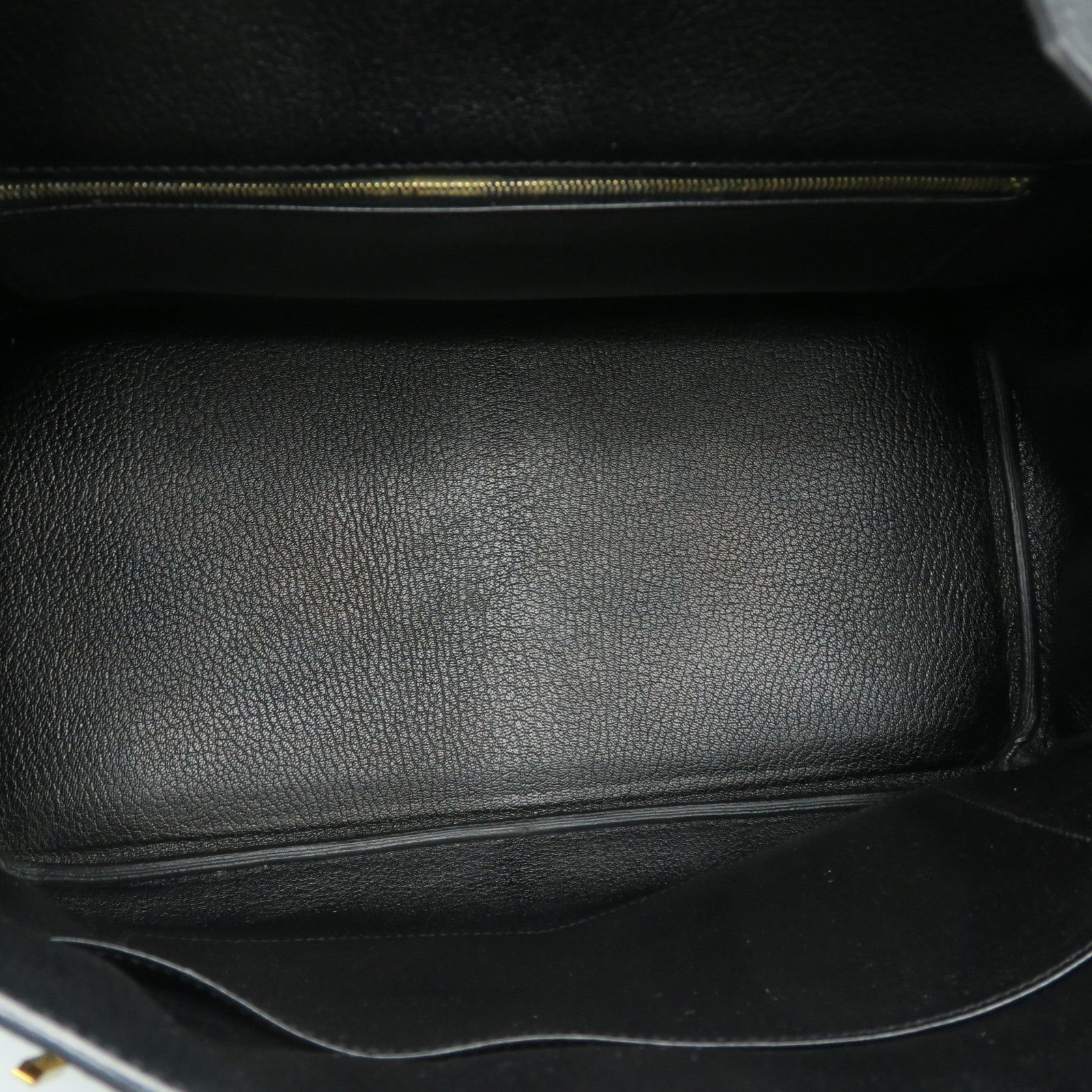 HERMES Taurillon Clemence皮革Birkin 35金扣手挽袋黑色