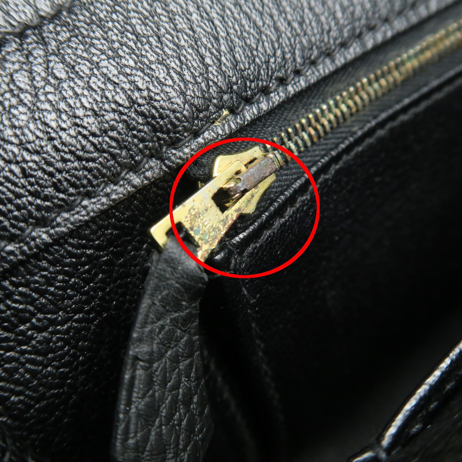 HERMES Taurillon Clemence皮革Birkin 35金扣手挽袋黑色