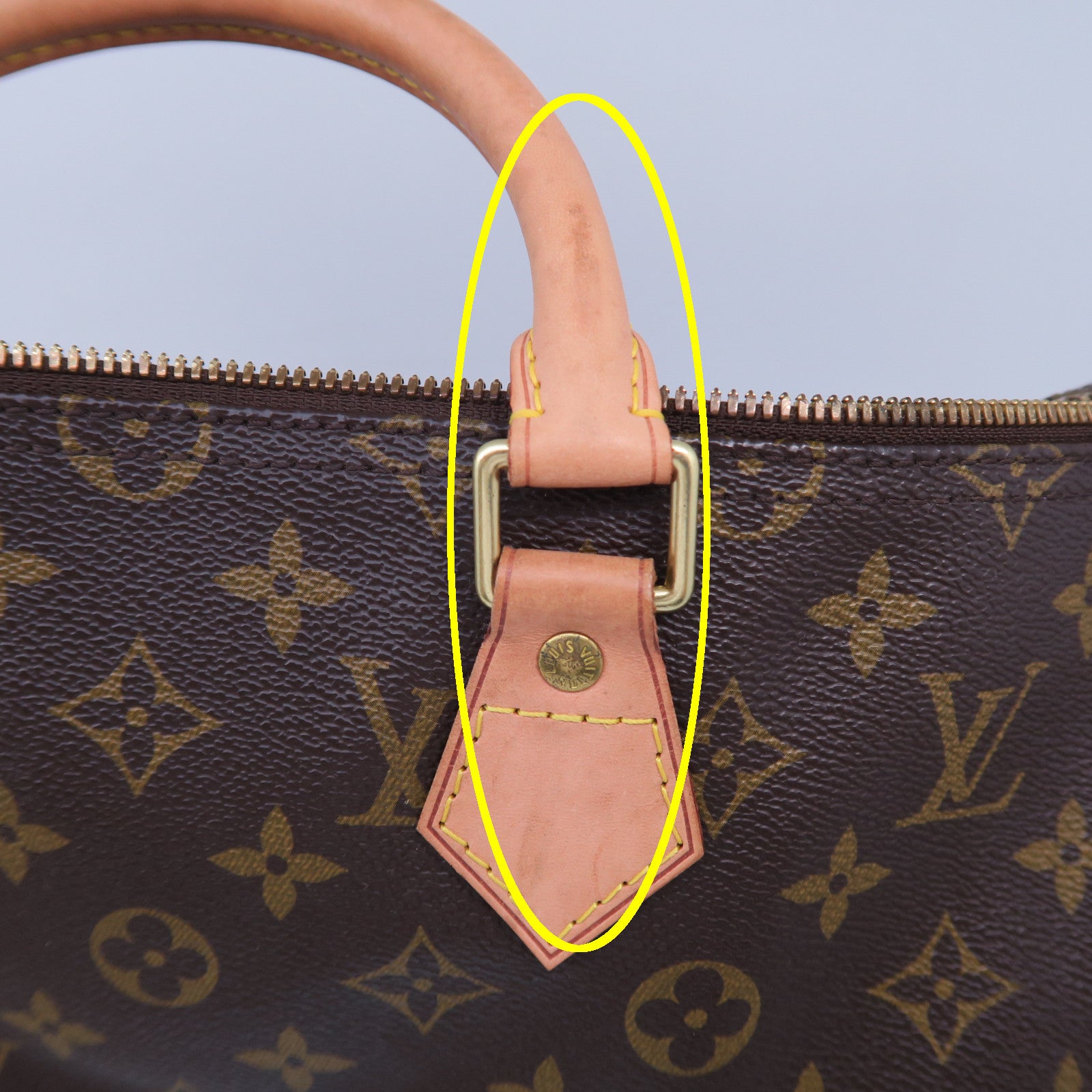 LOUIS VUITTON Monogram Speedy Bandouliere 35金扣手挽肩背兩用袋啡色