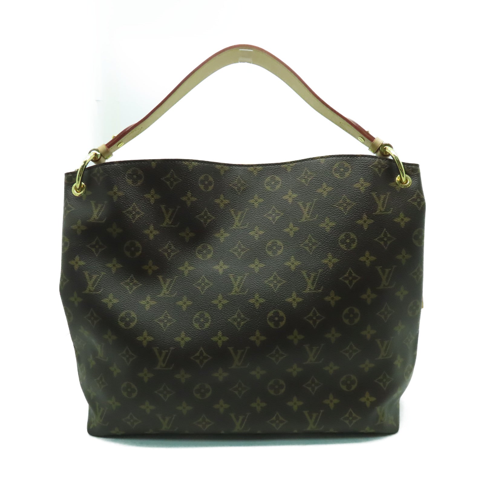 LOUIS VUITTON Monogram Gracefull MM金扣肩背袋啡色