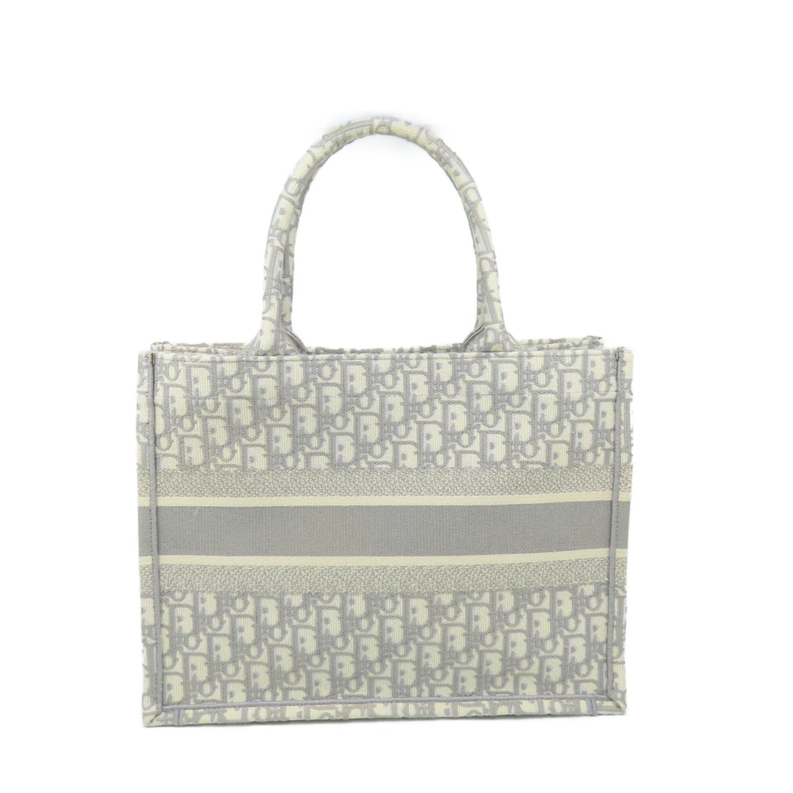 Dior 帆布Medium Book Tote Bag手挽袋灰色/米白色