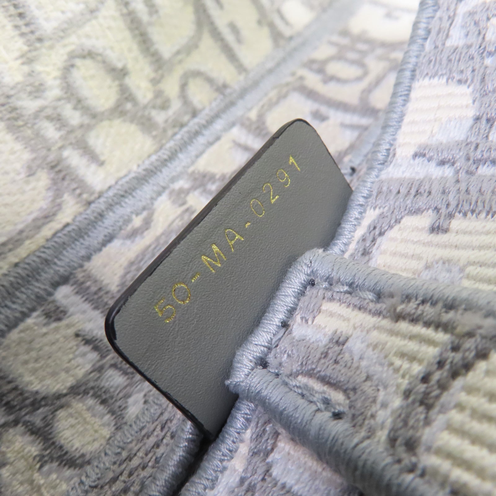 Dior Oblique Jacquard帆布Saddle Shoulder Bag金扣肩背袋灰色