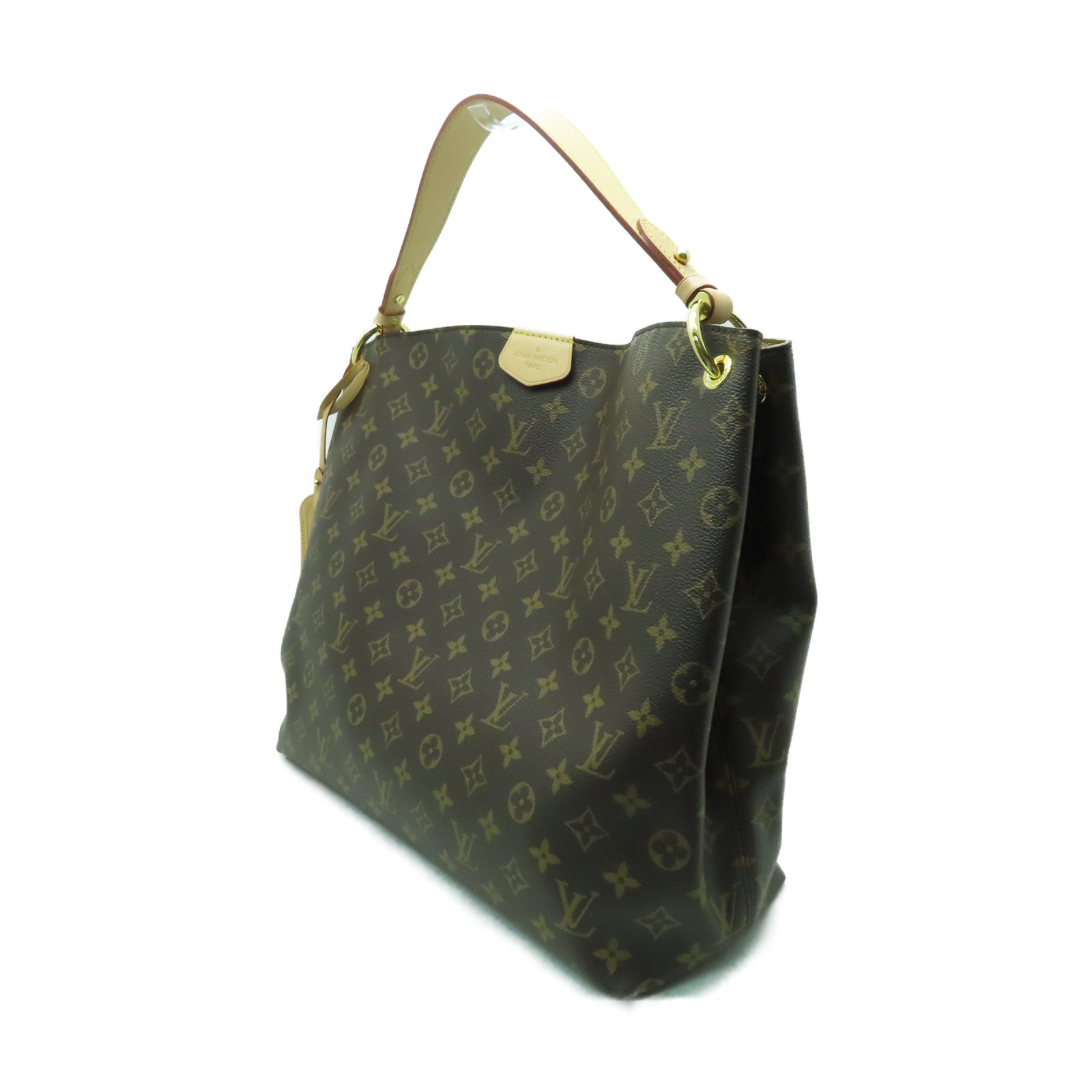 LOUIS VUITTON Monogram Gracefull MM金扣肩背袋啡色