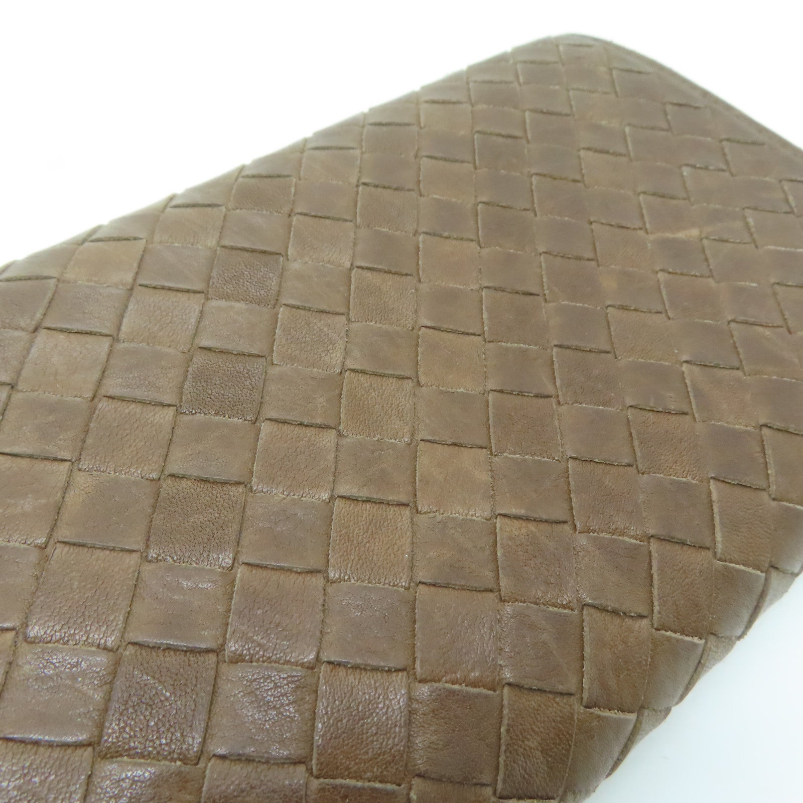BOTTEGA VENETA 织纹皮革Long Wallet长钱包啡色