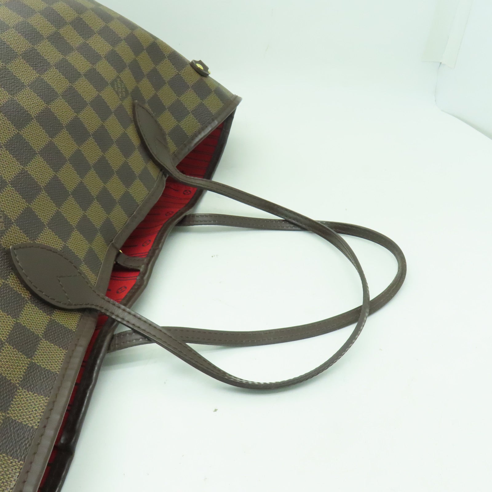 LOUIS VUITTON Damier Neverfull GM金扣肩背袋棕色