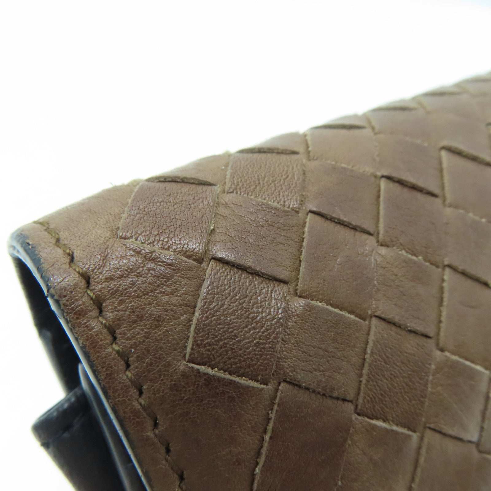 BOTTEGA VENETA 织纹皮革Long Wallet长钱包啡色