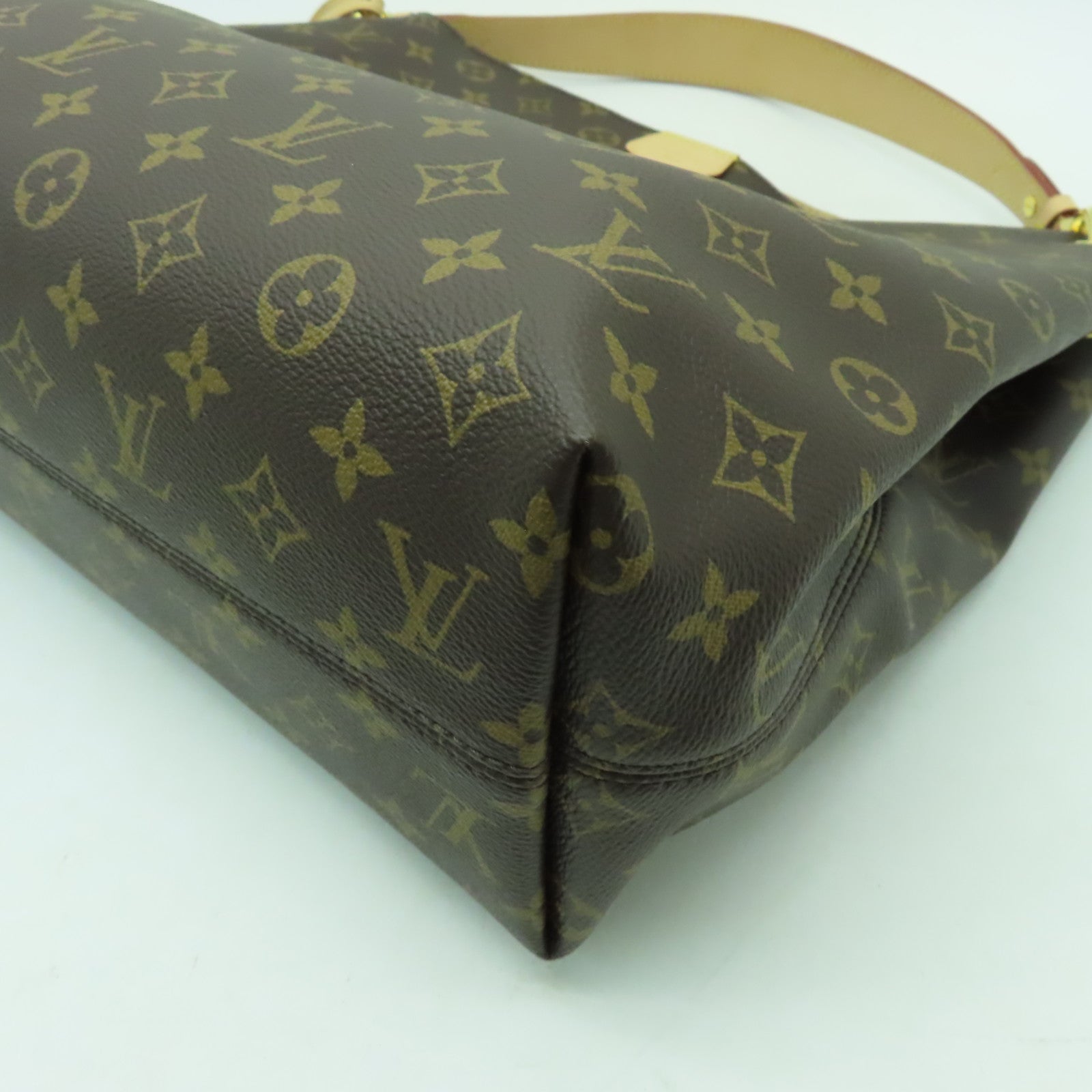 LOUIS VUITTON Monogram Gracefull MM金扣肩背袋啡色