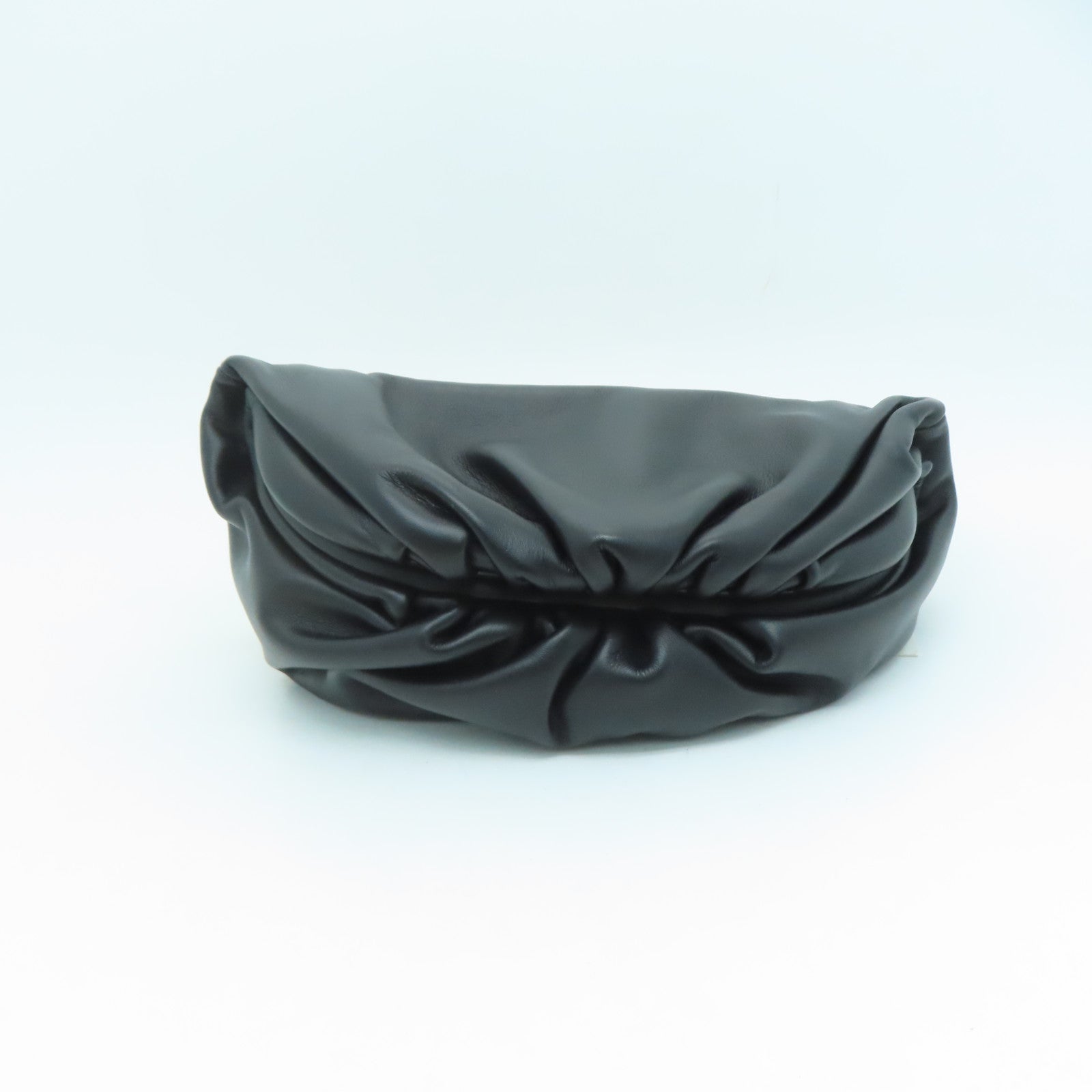 BOTTEGA VENETA 羊皮皮革Belt Chain Shoulder金扣链带肩背袋黑色