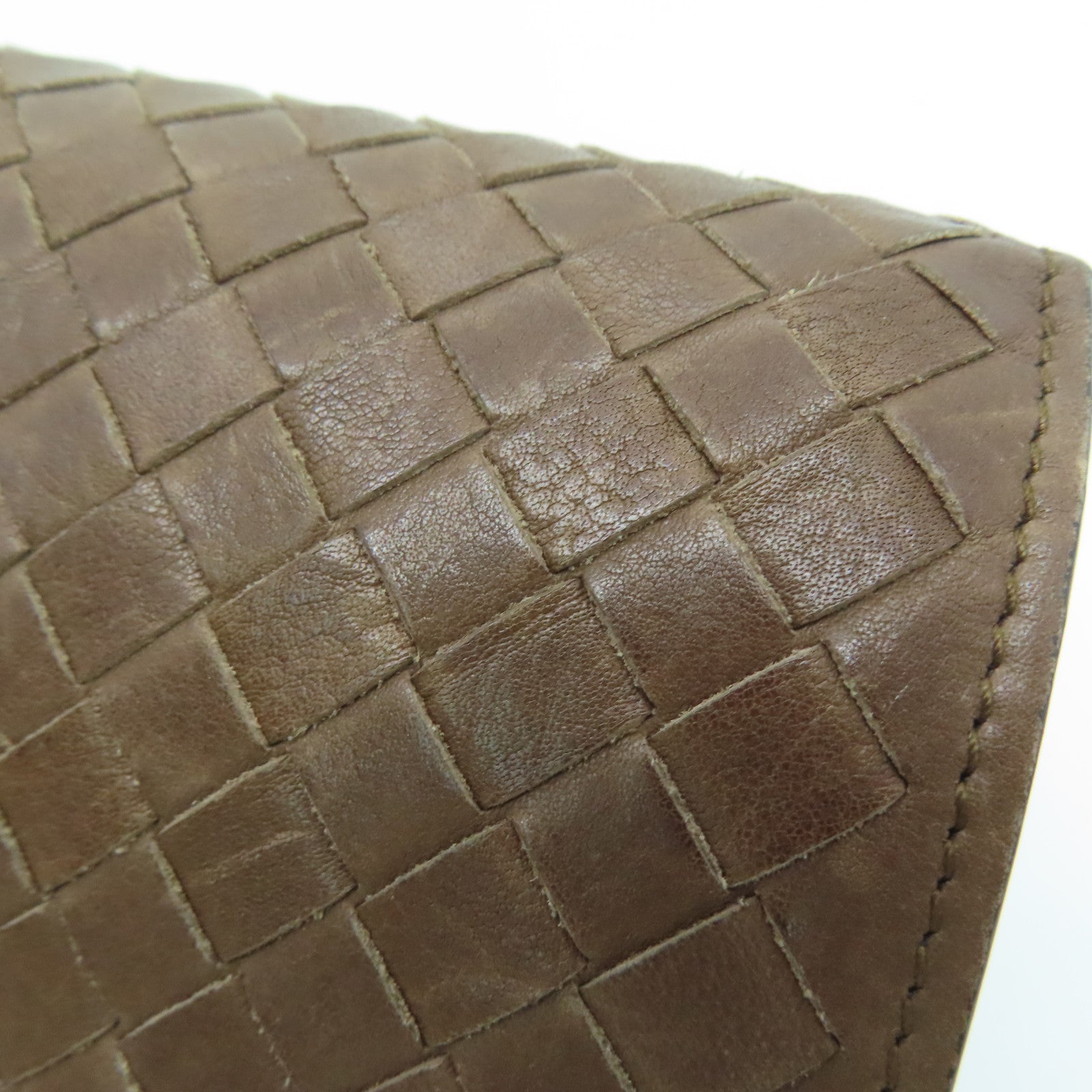 BOTTEGA VENETA 织纹皮革Long Wallet长钱包啡色