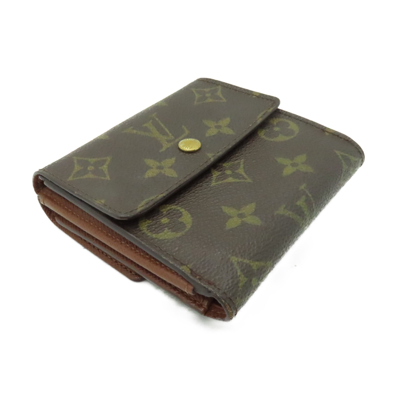 LOUIS VUITTON Monogram Wallet金扣錢包啡色