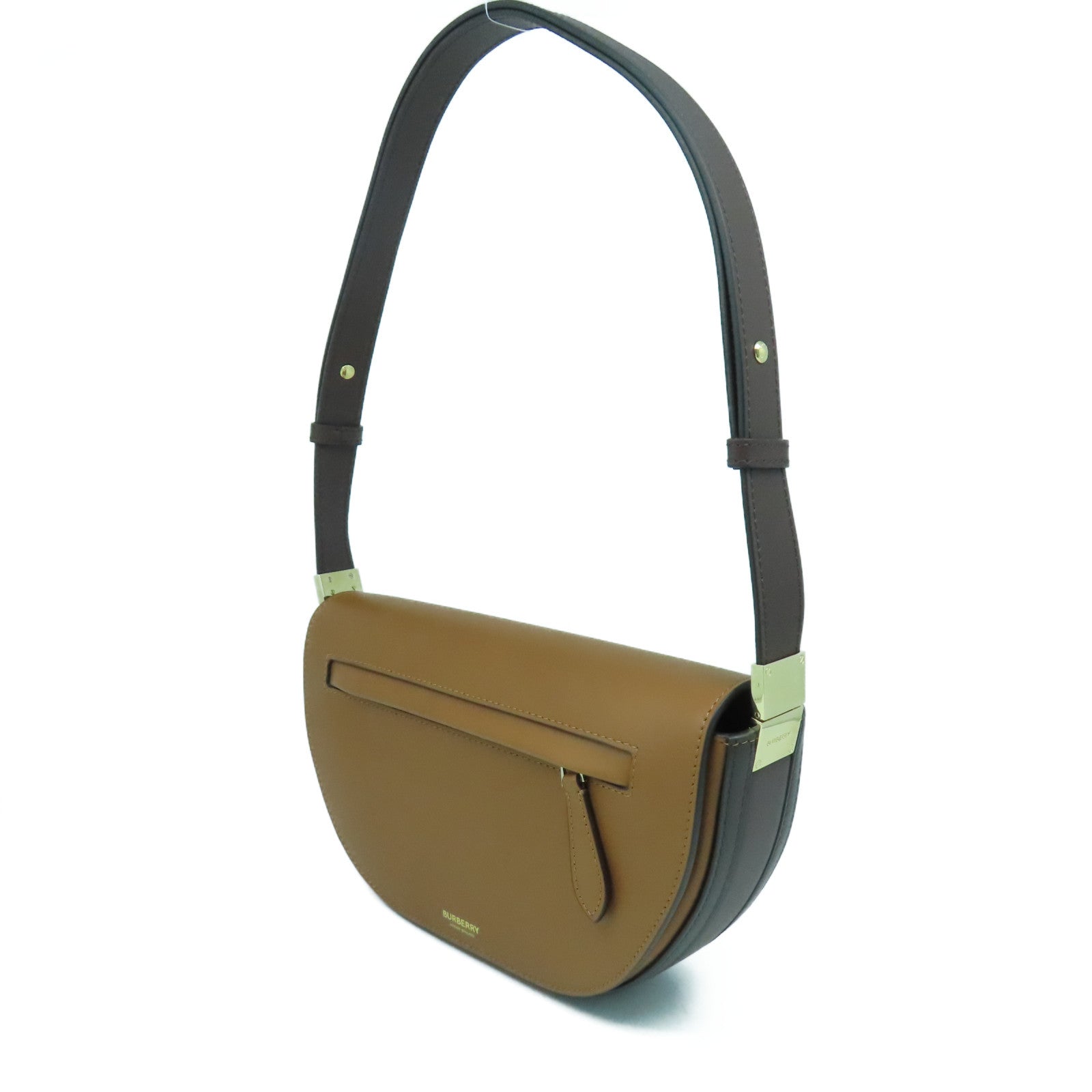 BURBERRY 牛皮皮革Olympia Small Bag金扣肩背袋啡色