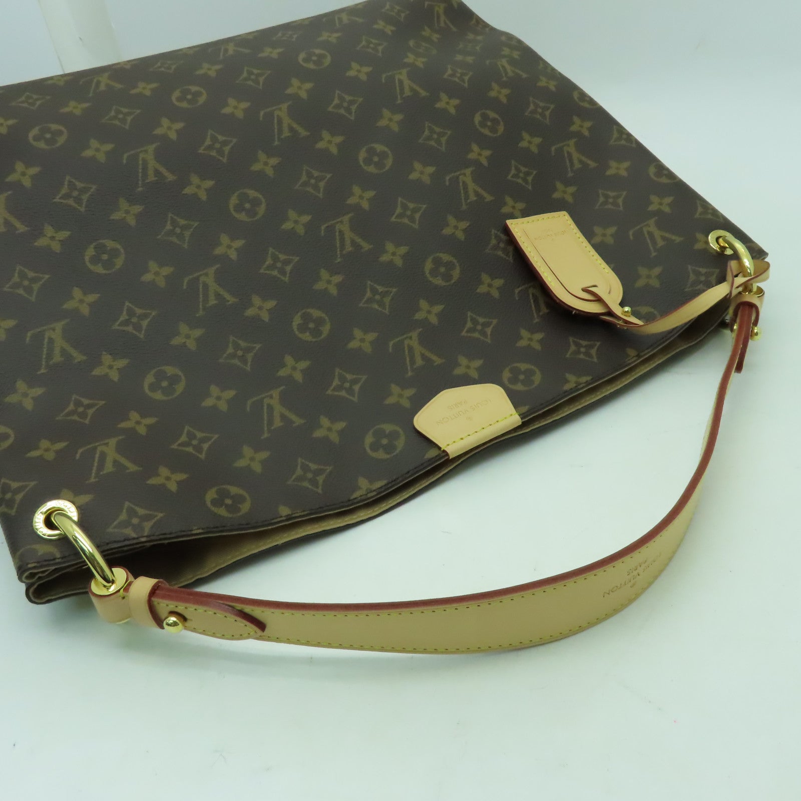 LOUIS VUITTON Monogram Gracefull MM金扣肩背袋啡色