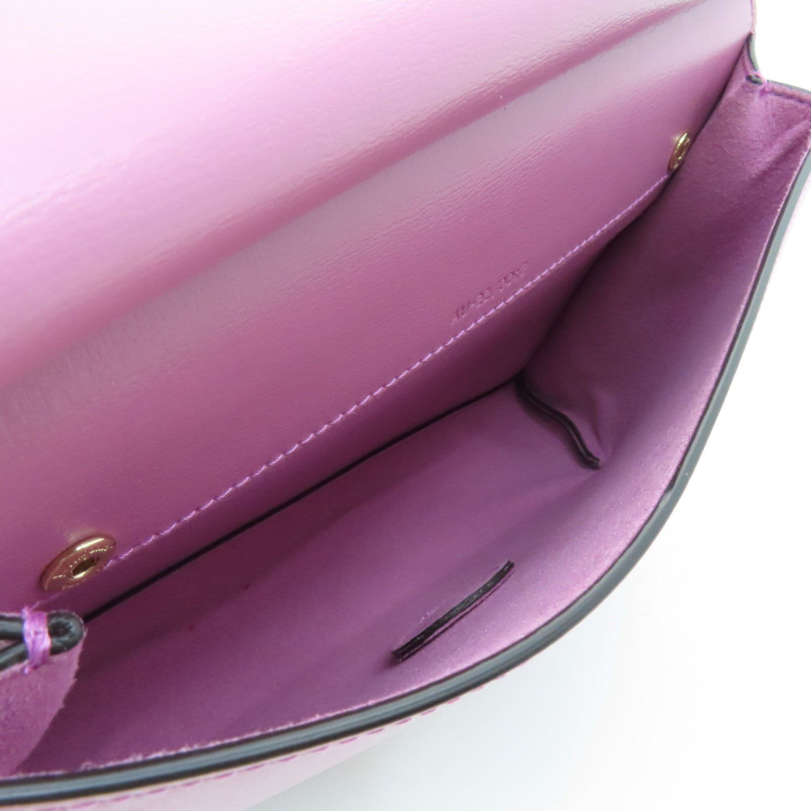 Salvatore Ferragamo cowhide leather Shoulder Bag gold buckle shoulder bag purple