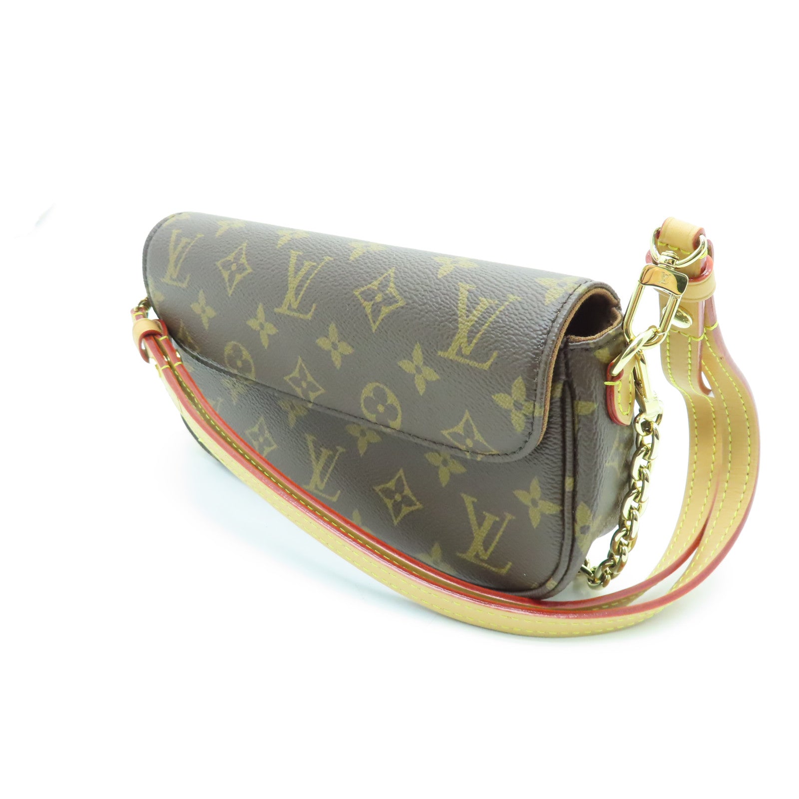 LOUIS VUITTON Monogram  Wallet On Chain Ivy金扣手挽肩背兩用袋棕色