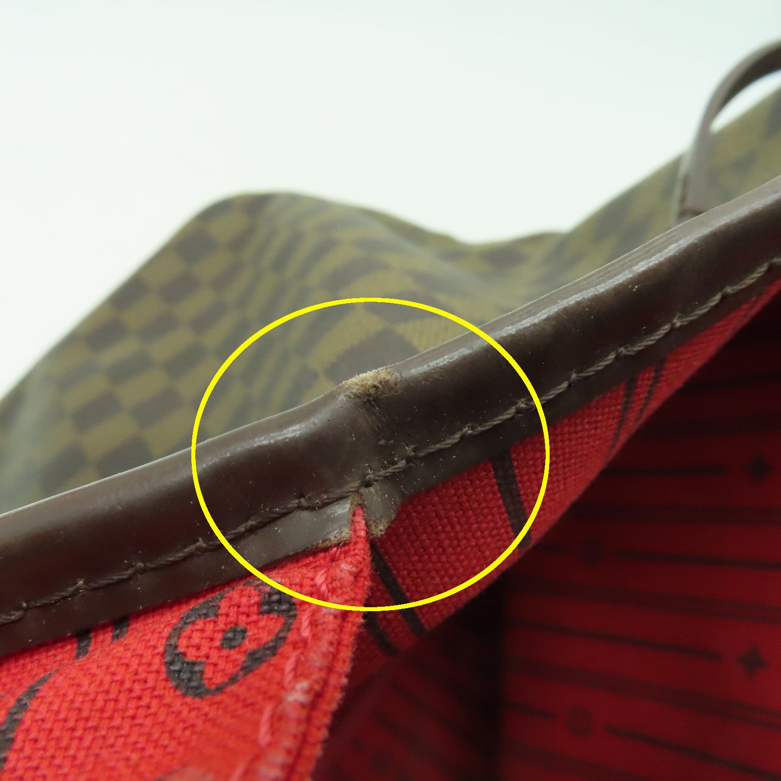 LOUIS VUITTON Damier Neverfull GM金扣肩背袋棕色