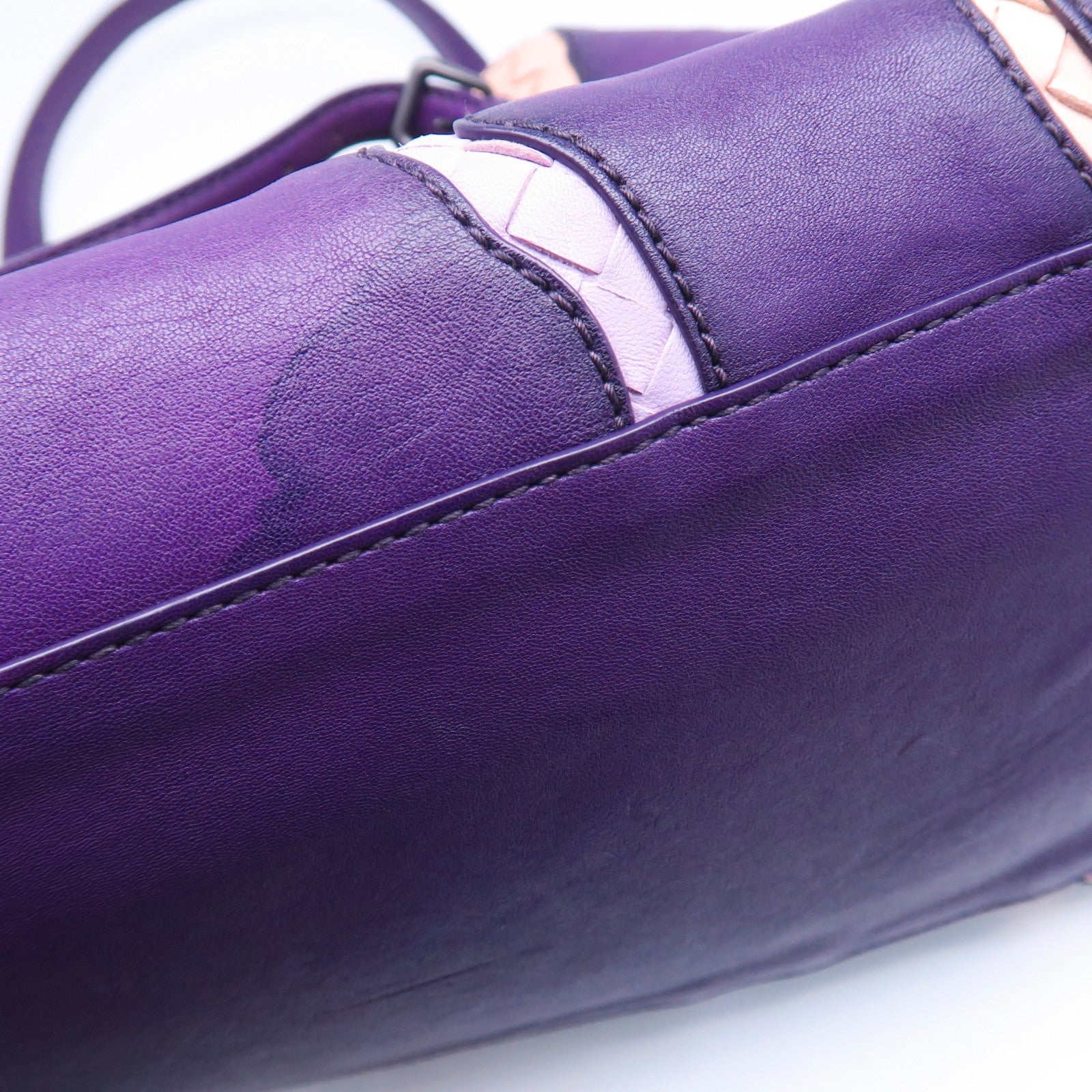 BOTTEGA VENETA 牛皮皮革Shoulder Bag肩背袋紫色