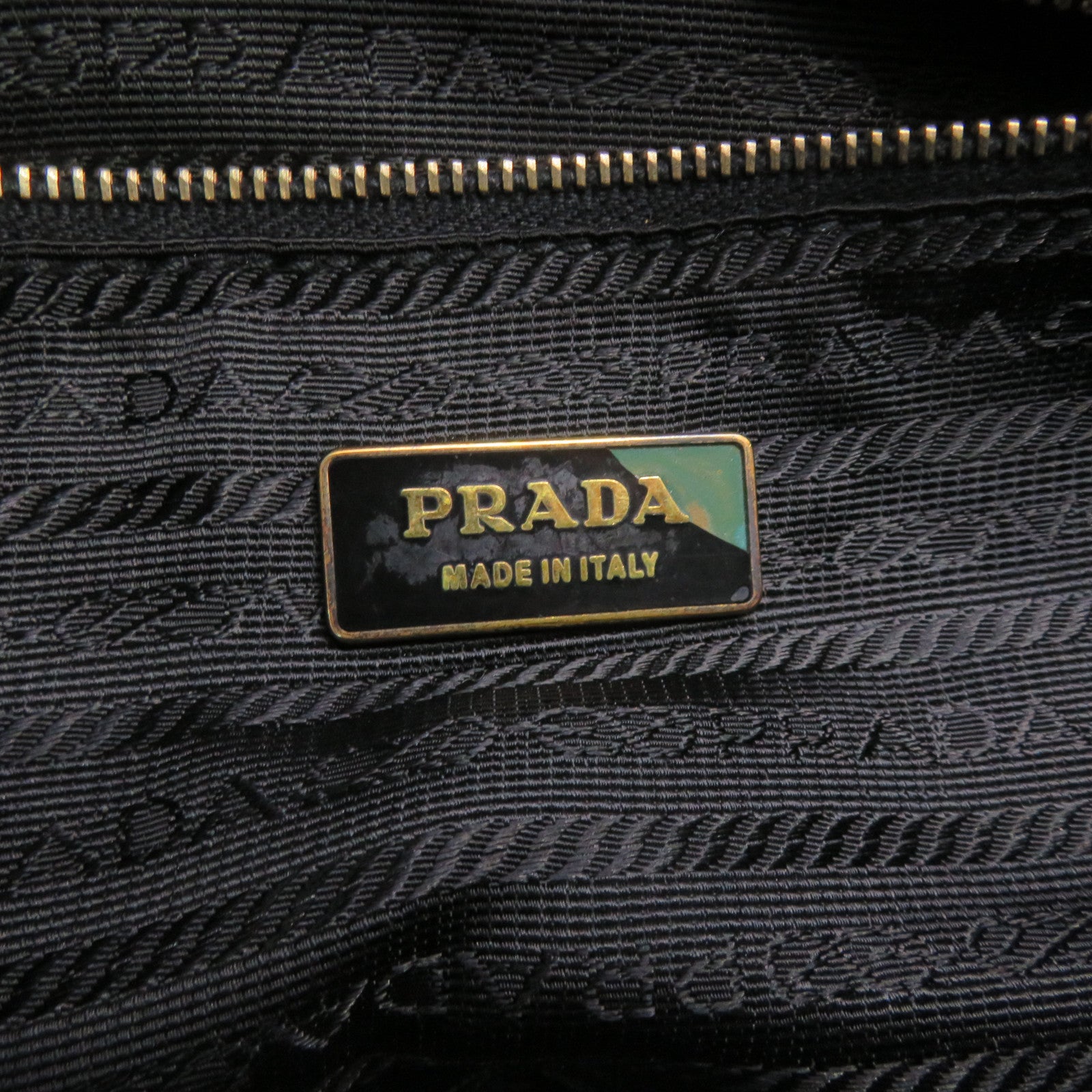 PRADA Saffiano Leather Shoulder Bag Black