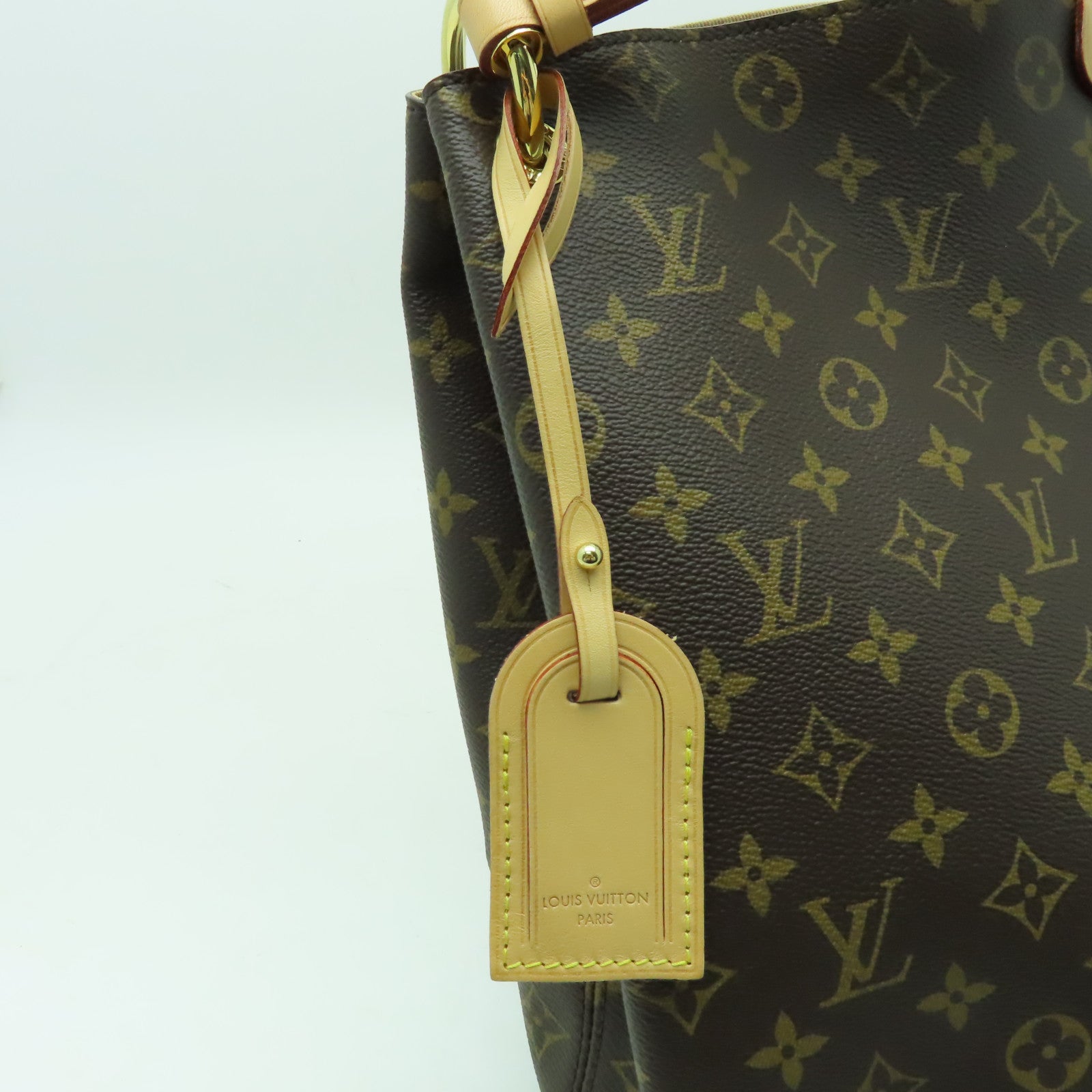 LOUIS VUITTON Monogram Gracefull MM金扣肩背袋啡色