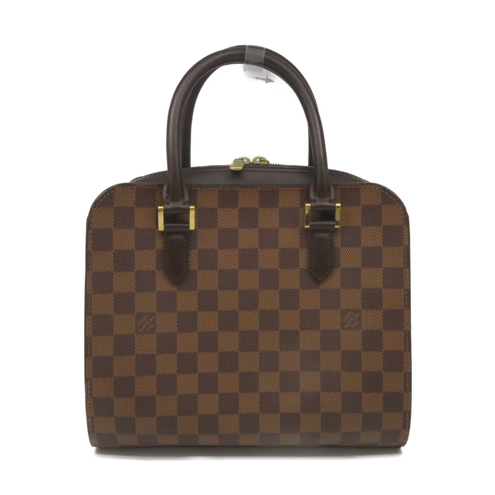 LOUIS VUITTON Damier Triana Hand Bag brown brown