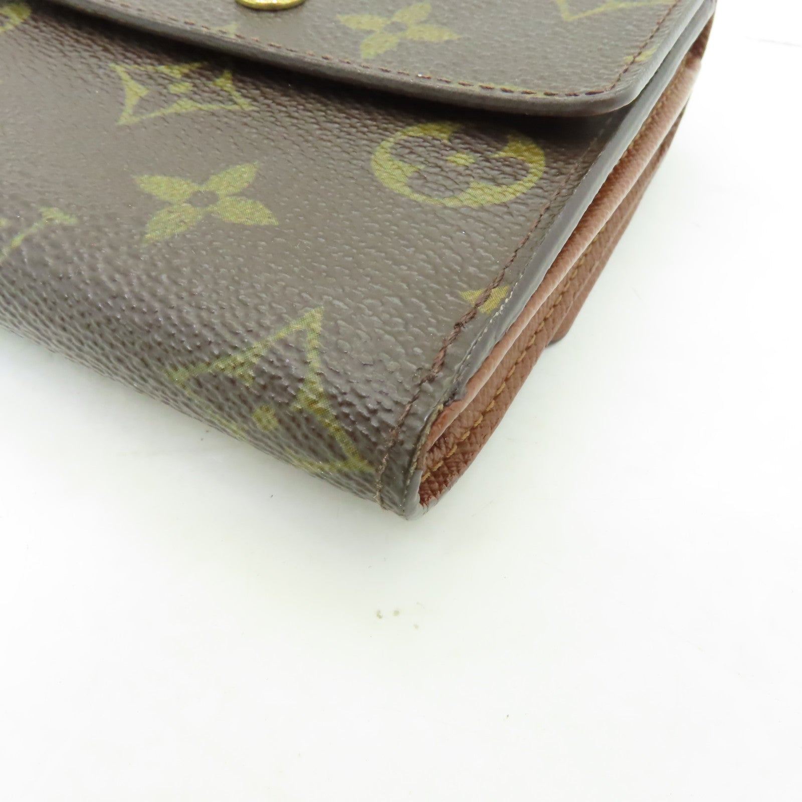 LOUIS VUITTON Monogram Wallet金扣錢包啡色