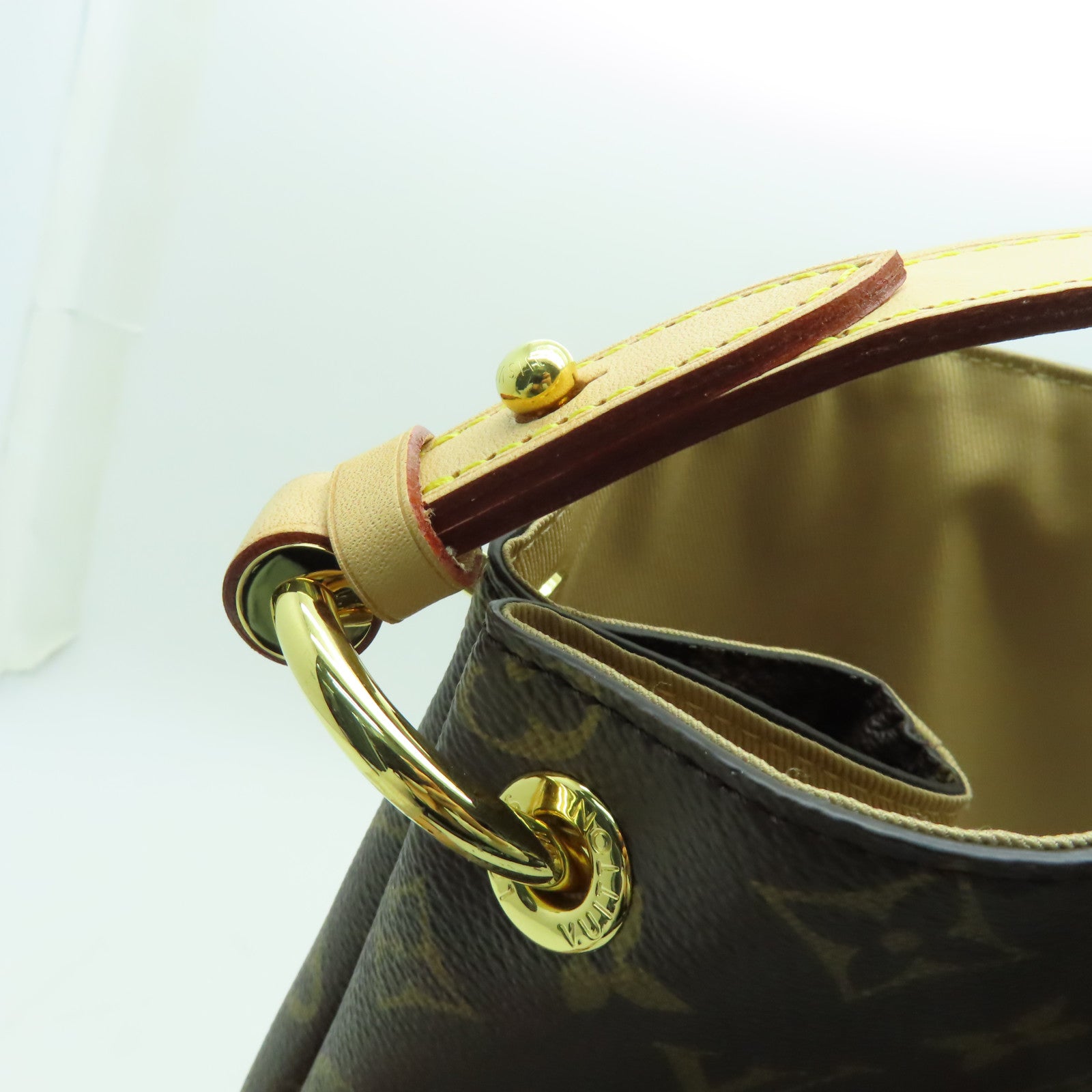 LOUIS VUITTON Monogram Gracefull MM金扣肩背袋啡色