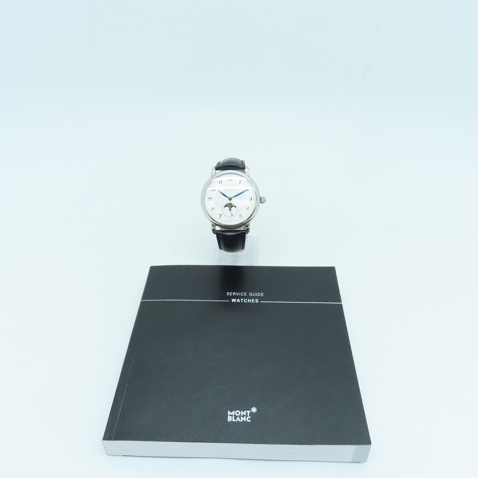 MONTBLANC Star Legacy 42mm不锈钢/皮革带手表自动机芯白色