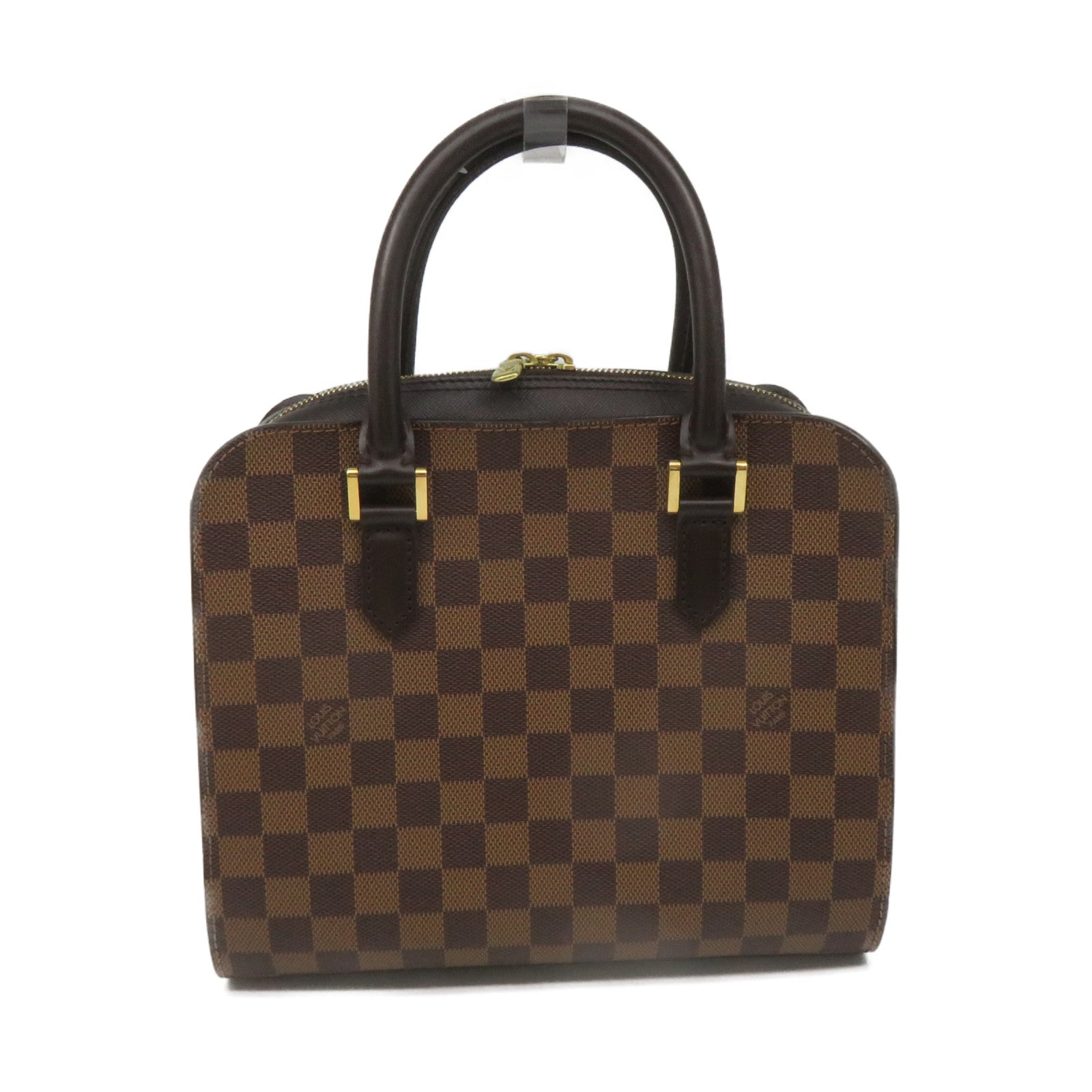 LOUIS VUITTON Damier Triana Hand Bag brown brown